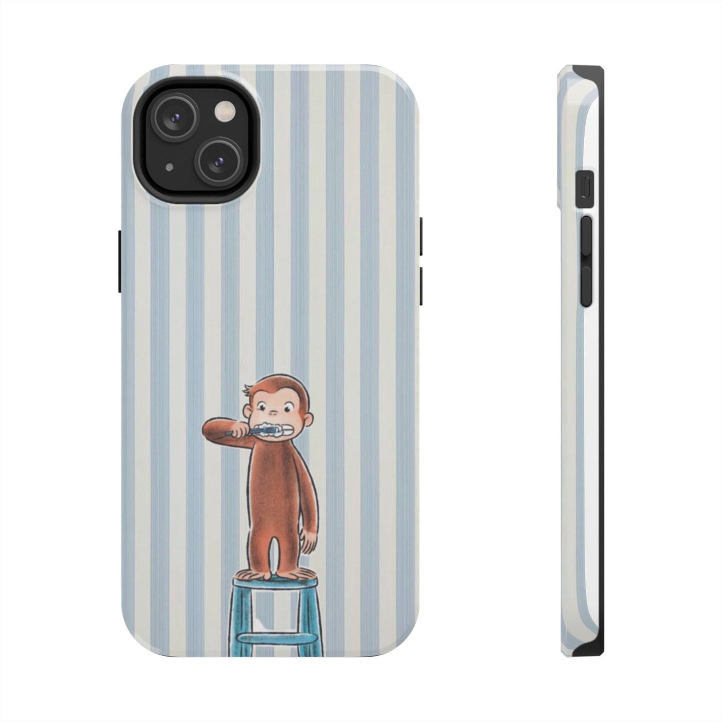 Curious George, Brushing Teeth — Monkey Brushing Tooth Tough Phone Case