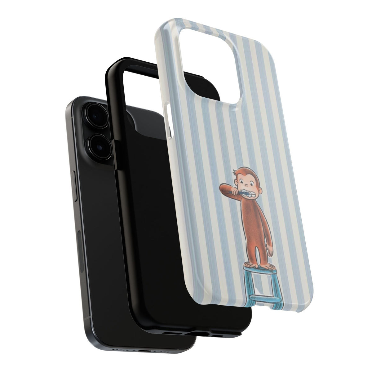 Curious George, Brushing Teeth — Monkey Brushing Tooth Tough Phone Case