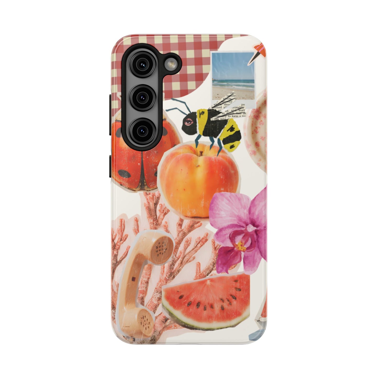 The farmers Market — Floral Fruit Collage Tough Phone Case