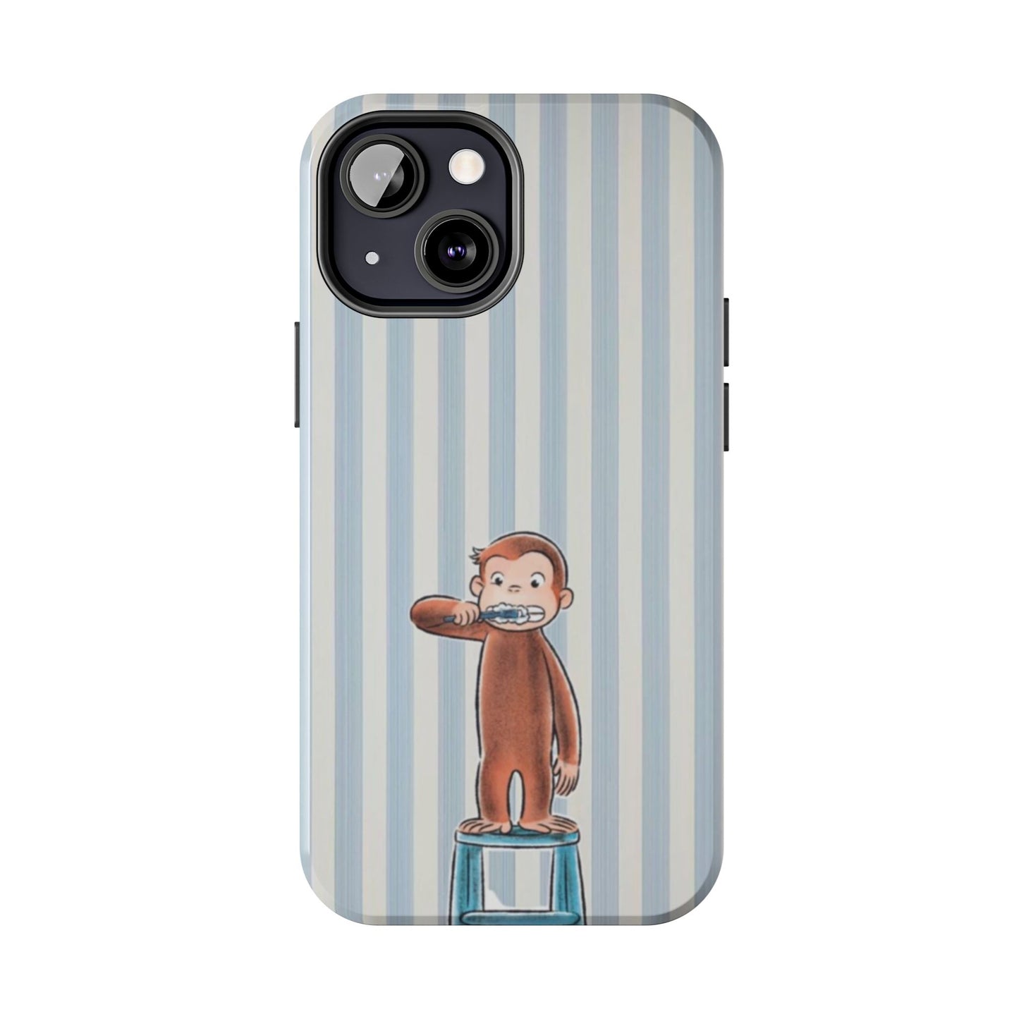 Curious George, Brushing Teeth — Monkey Brushing Tooth Tough Phone Case