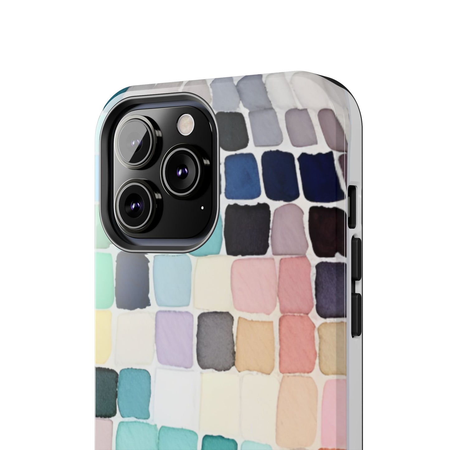 Watercolor —  Abstract Mosaic Tough Phone Case Pastel Tile Protective Cover
