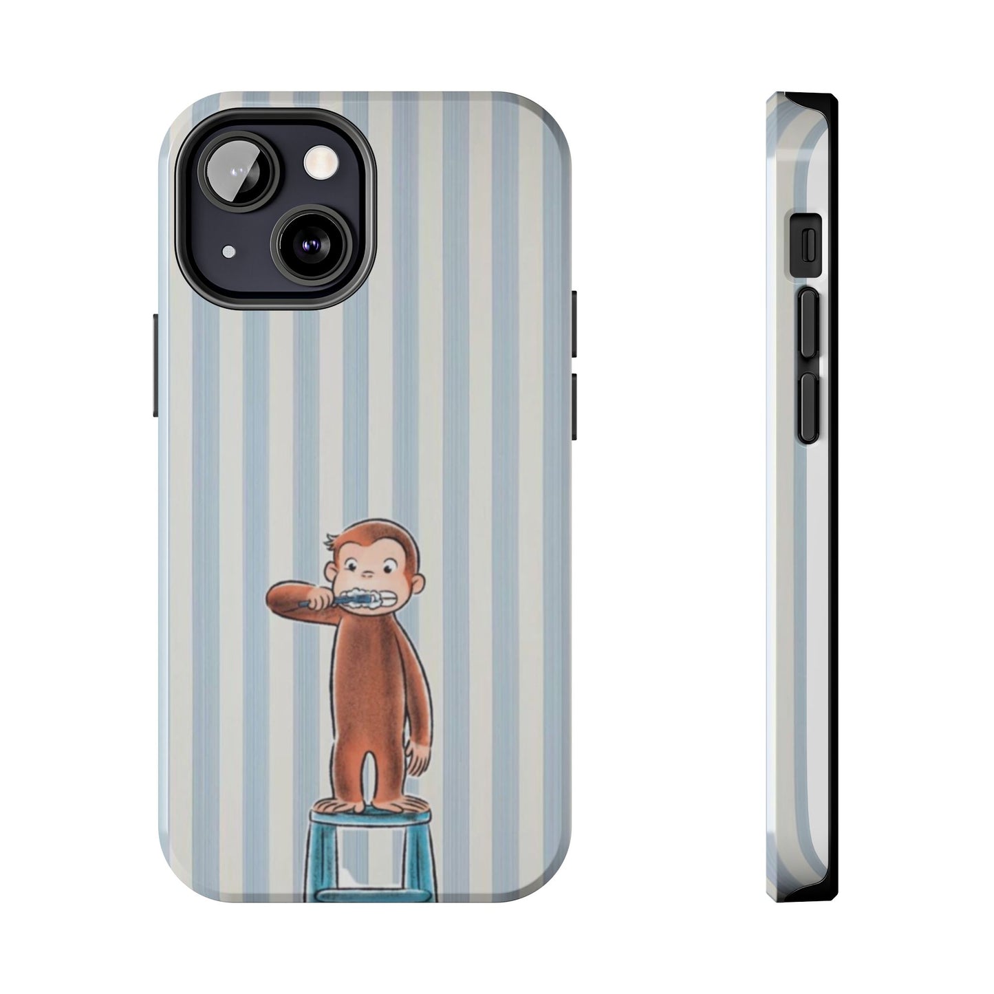 Curious George, Brushing Teeth — Monkey Brushing Tooth Tough Phone Case