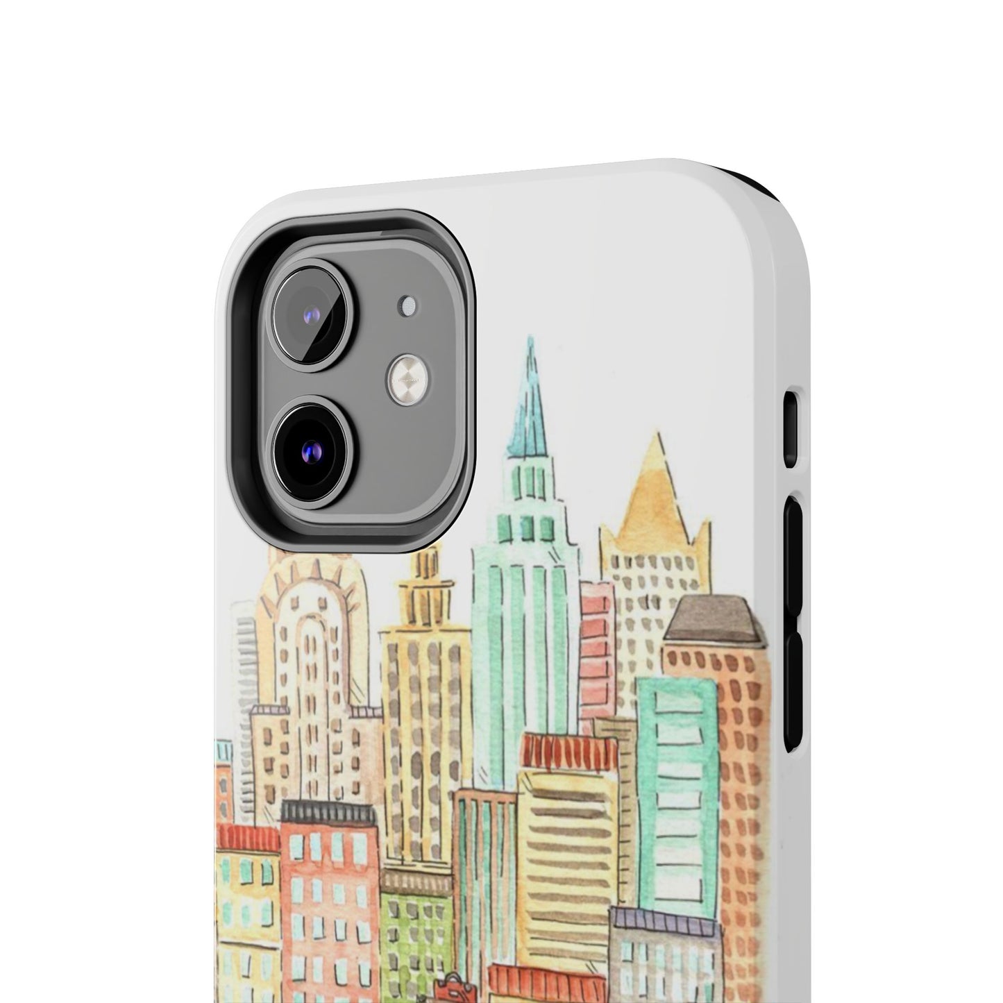 New York – New York Watercolor Skyline Tough Phone Case