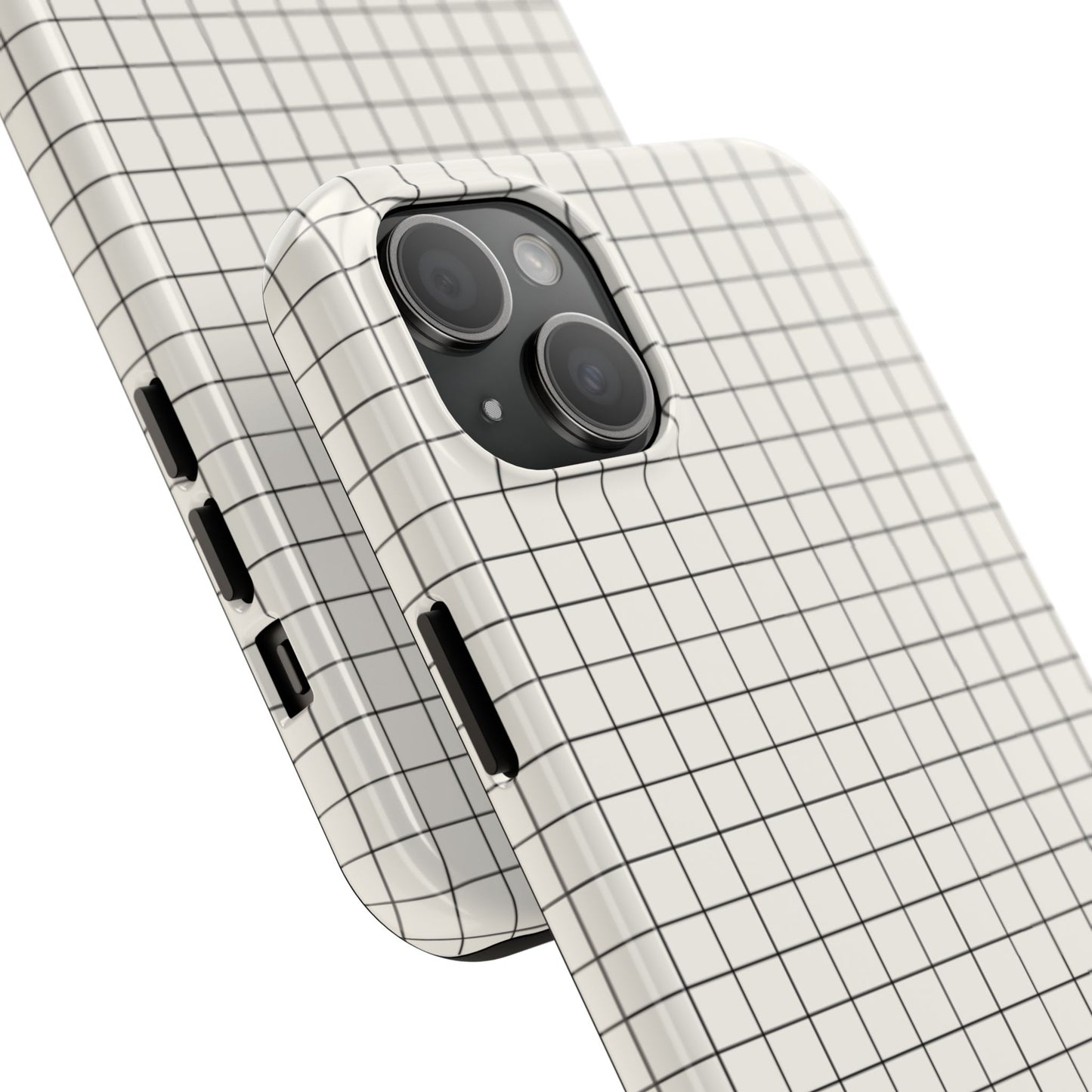 The Architect |Tough Phone Case Minimal Graph Paper Design