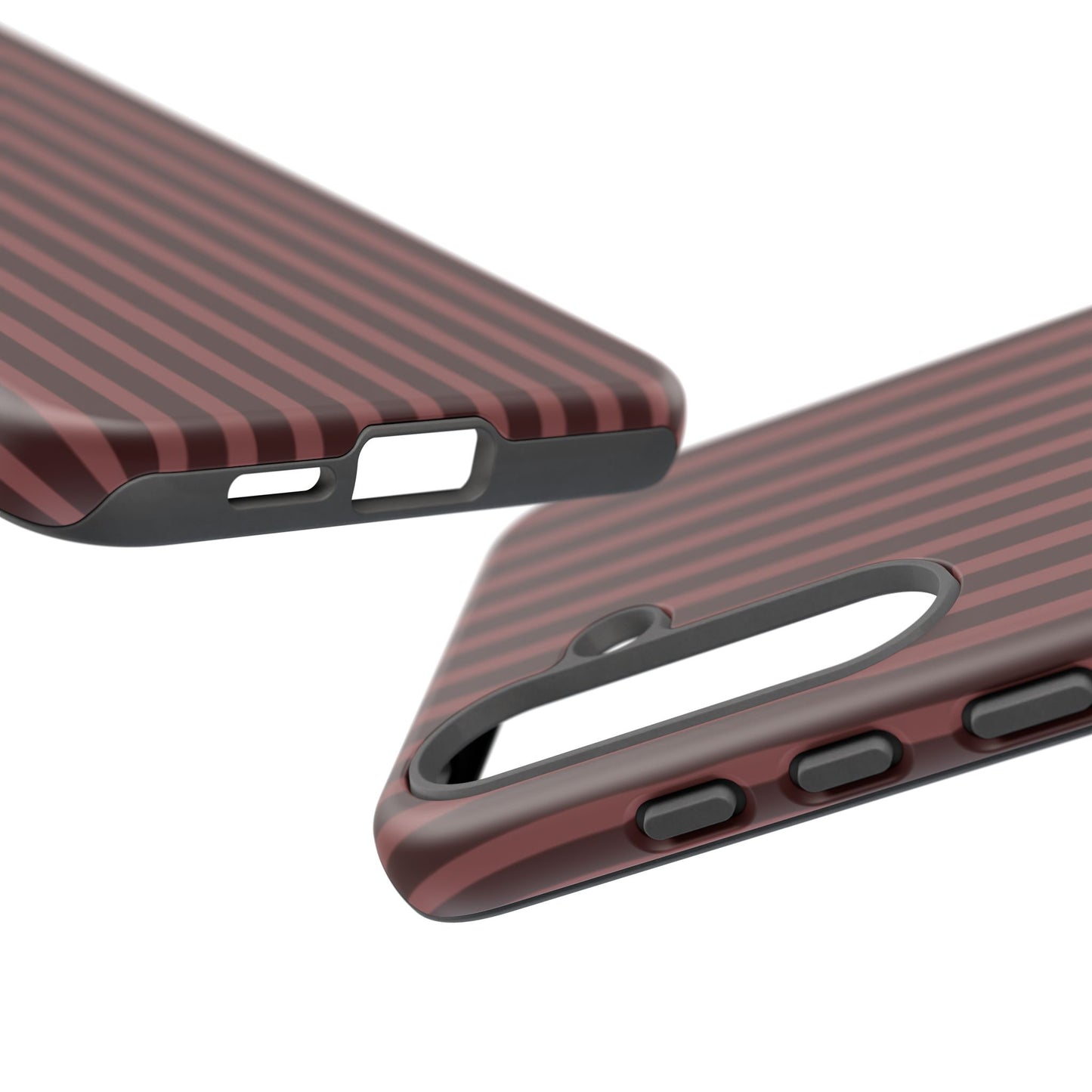 Striped Double Burgundy  — Tough Phone Case