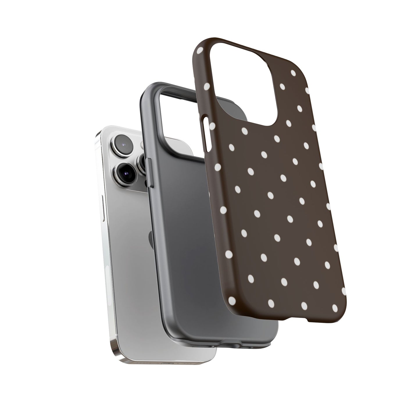Cacao Polka Dot  — Phone Case Tough Case