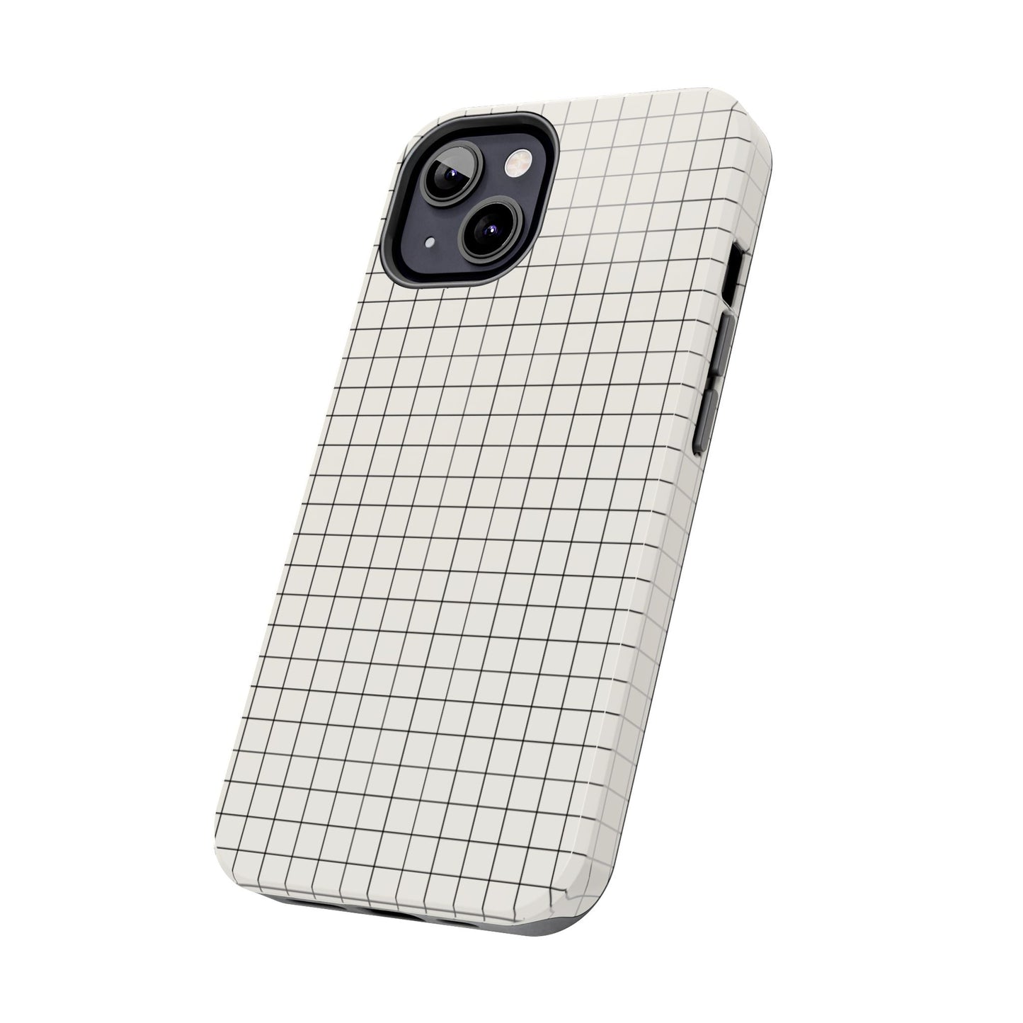 The Architect |Tough Phone Case Minimal Graph Paper Design