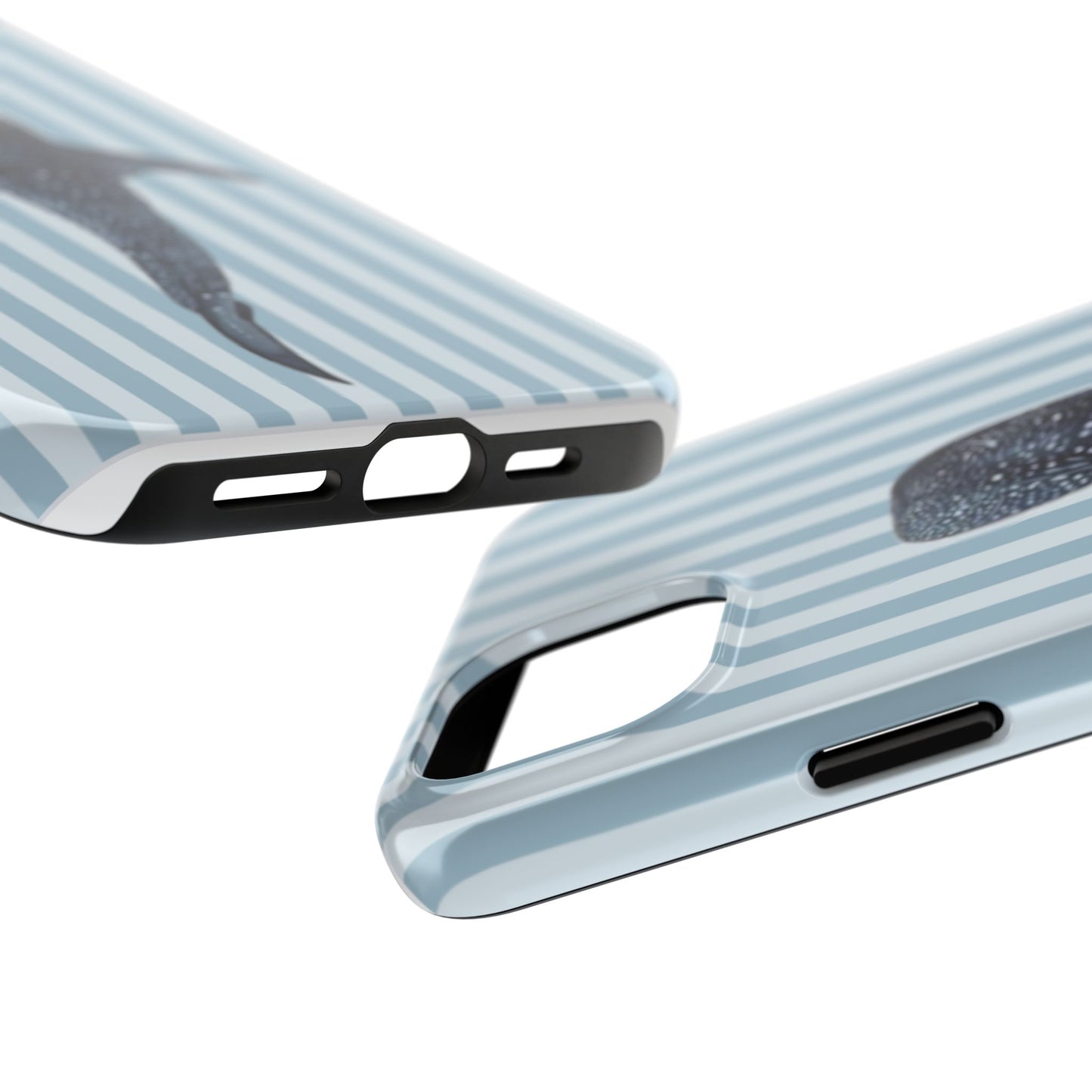 Deep Sea  — Blue Striped Tough Protective Cover