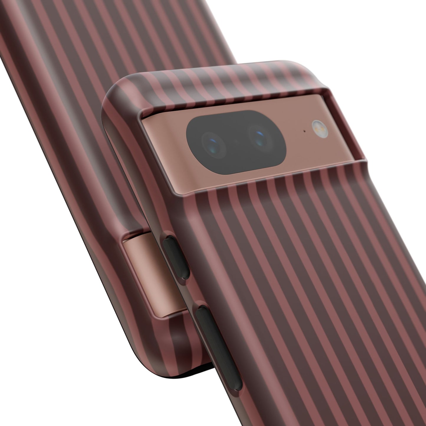 Striped Double Burgundy  — Tough Phone Case