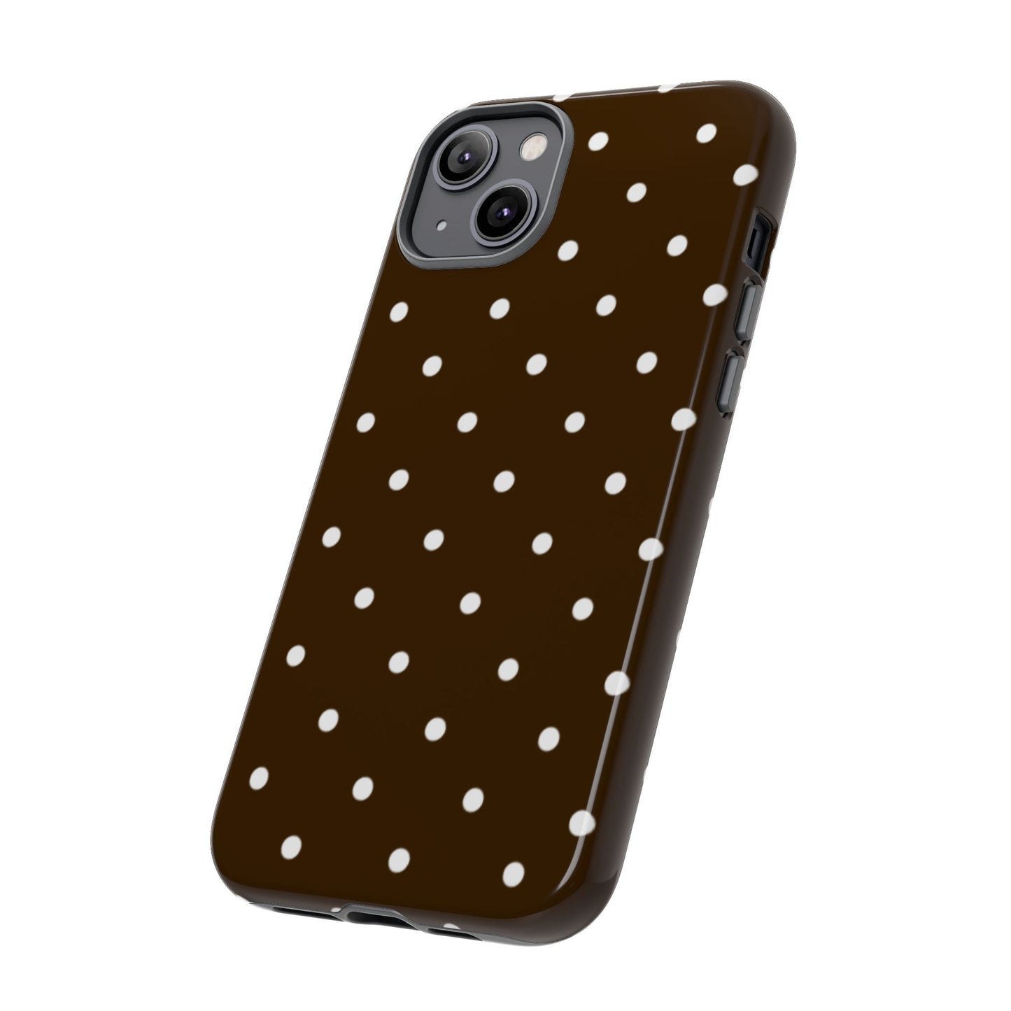 Cacao Polka Dot  — Phone Case Tough Case