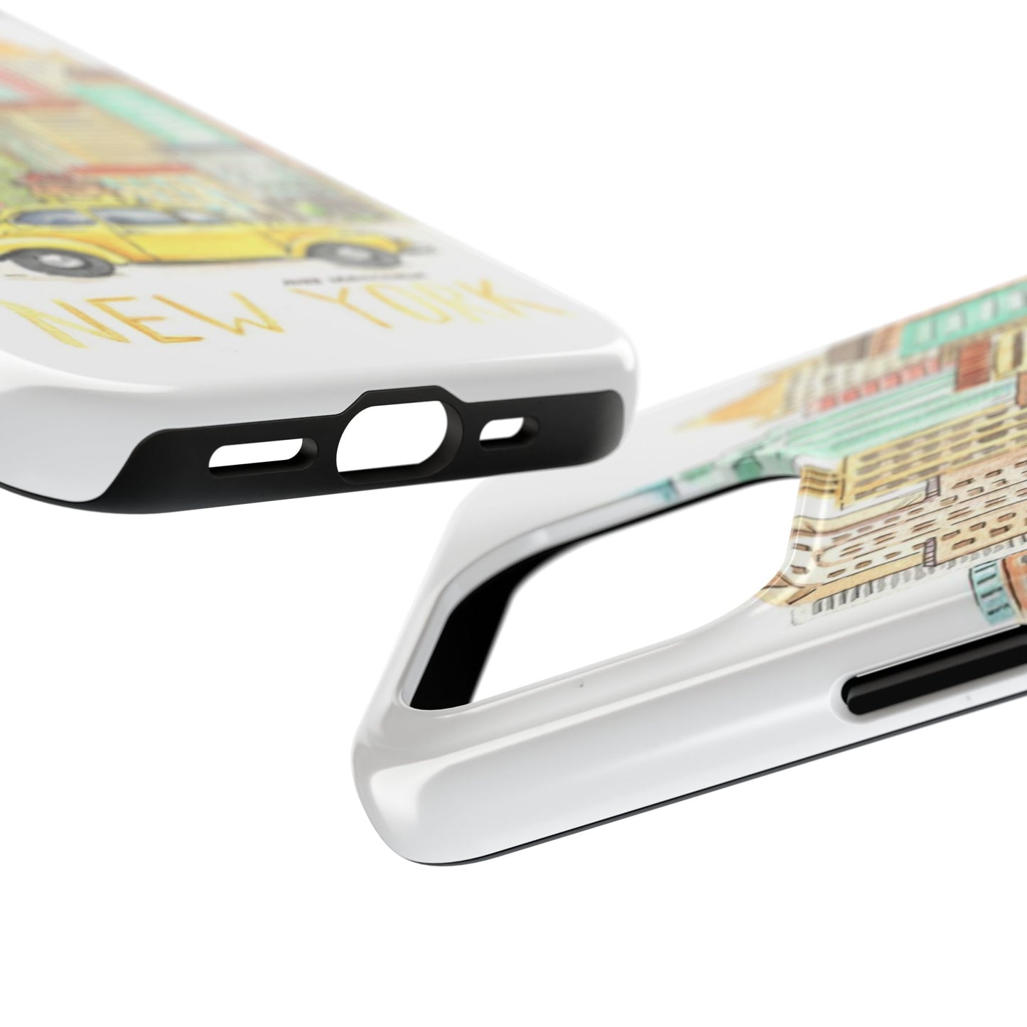 New York – New York Watercolor Skyline Tough Phone Case