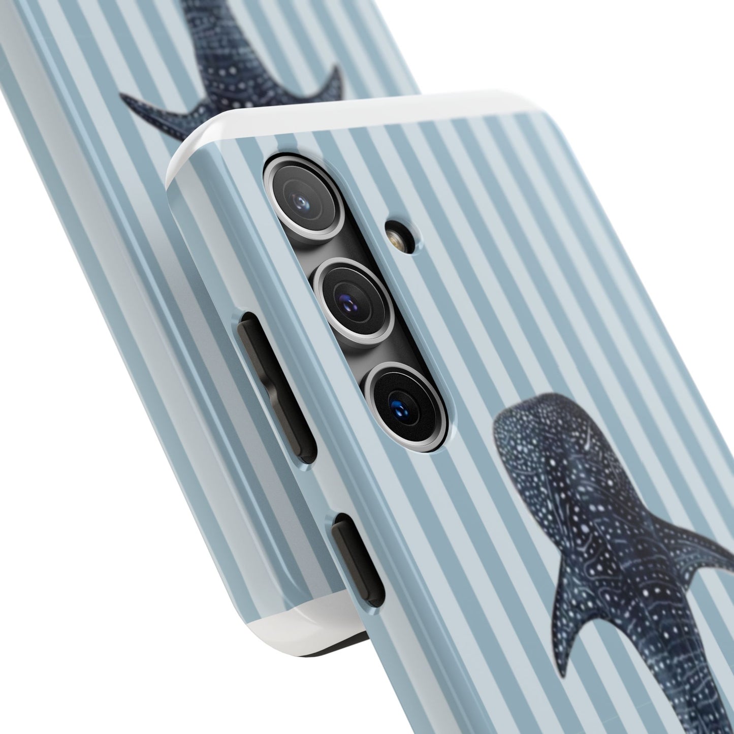 Deep Sea  — Blue Striped Tough Protective Cover