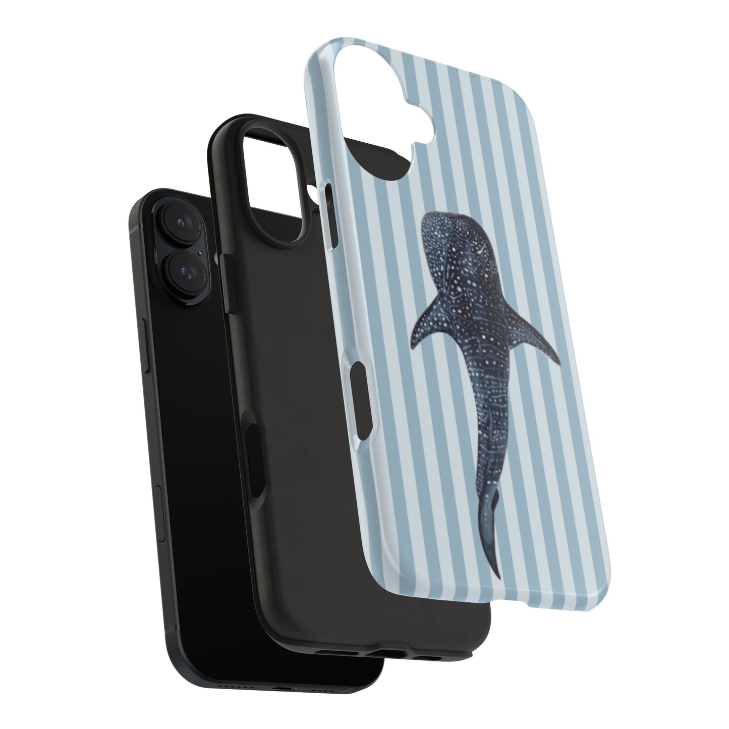 Deep Sea  — Blue Striped Tough Protective Cover