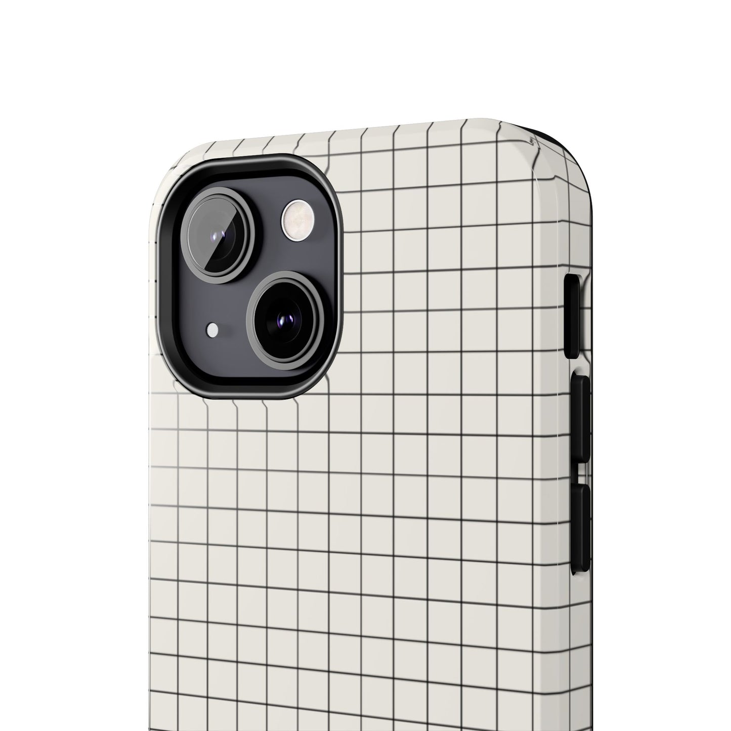 The Architect |Tough Phone Case Minimal Graph Paper Design