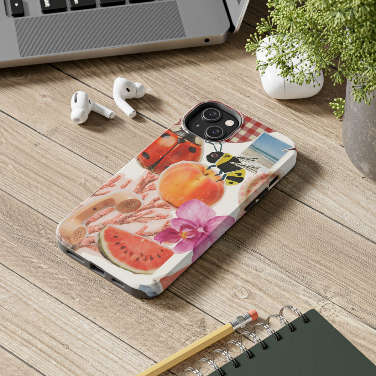 The farmers Market — Floral Fruit Collage Tough Phone Case