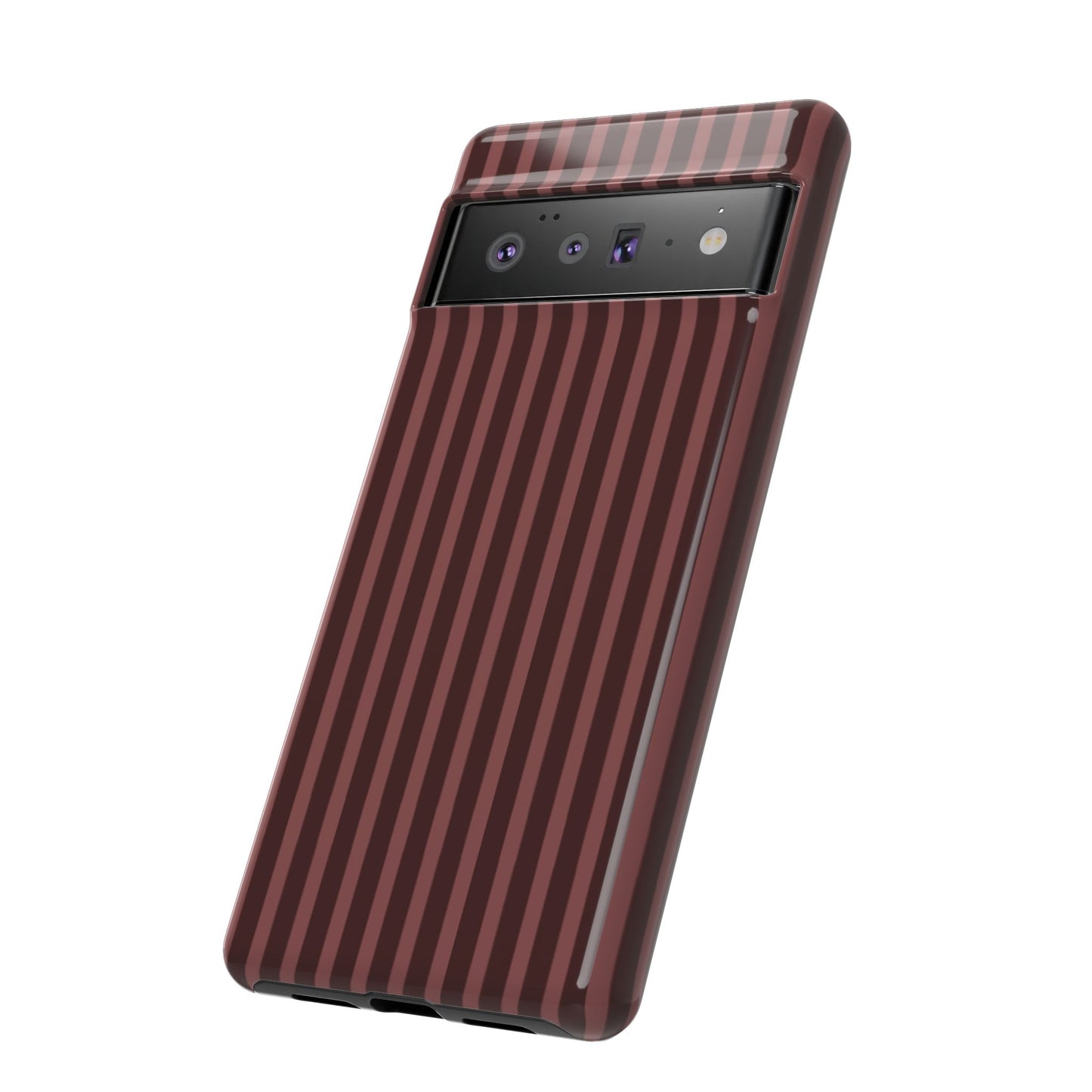 Striped Double Burgundy  — Tough Phone Case