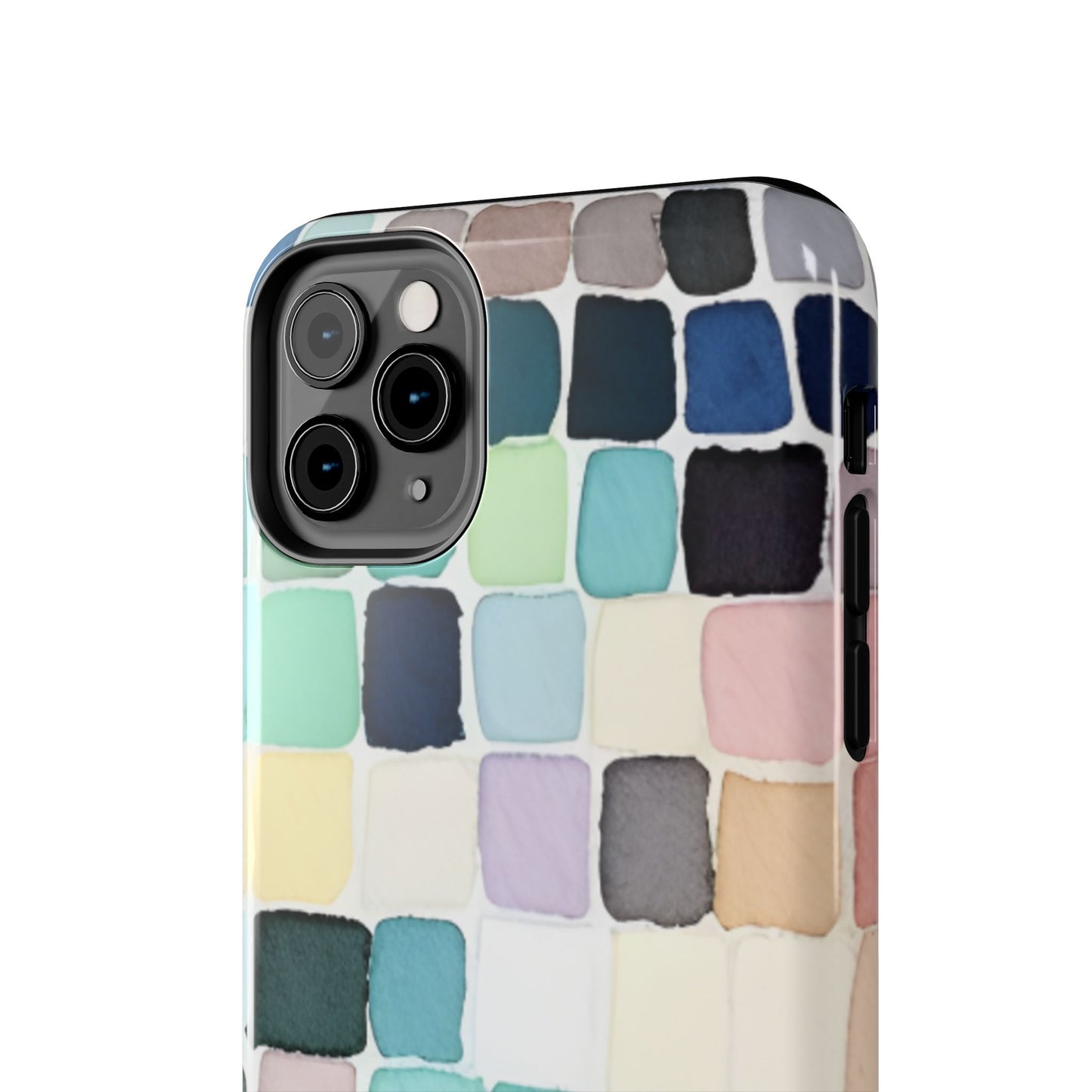 Watercolor —  Abstract Mosaic Tough Phone Case Pastel Tile Protective Cover