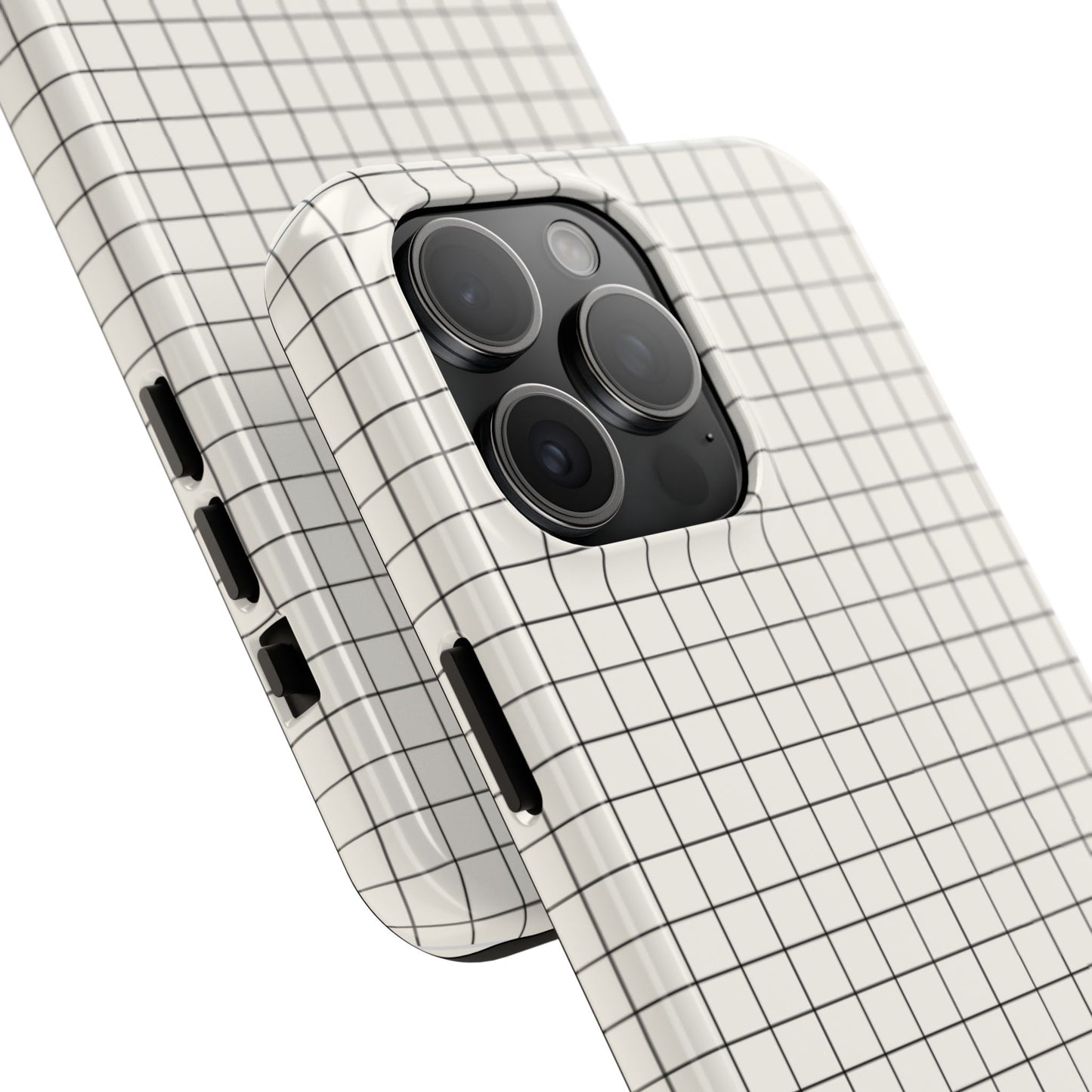 The Architect |Tough Phone Case Minimal Graph Paper Design