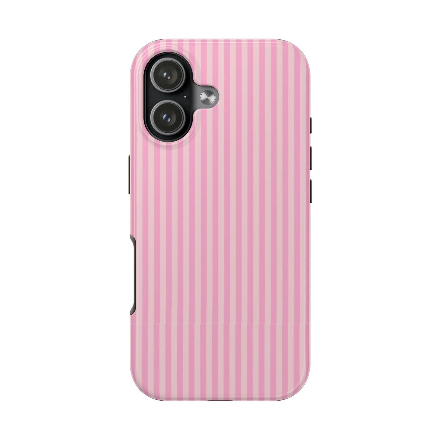 Pretty In Pink  – Pink Vertical Stripe Tough Phone Case