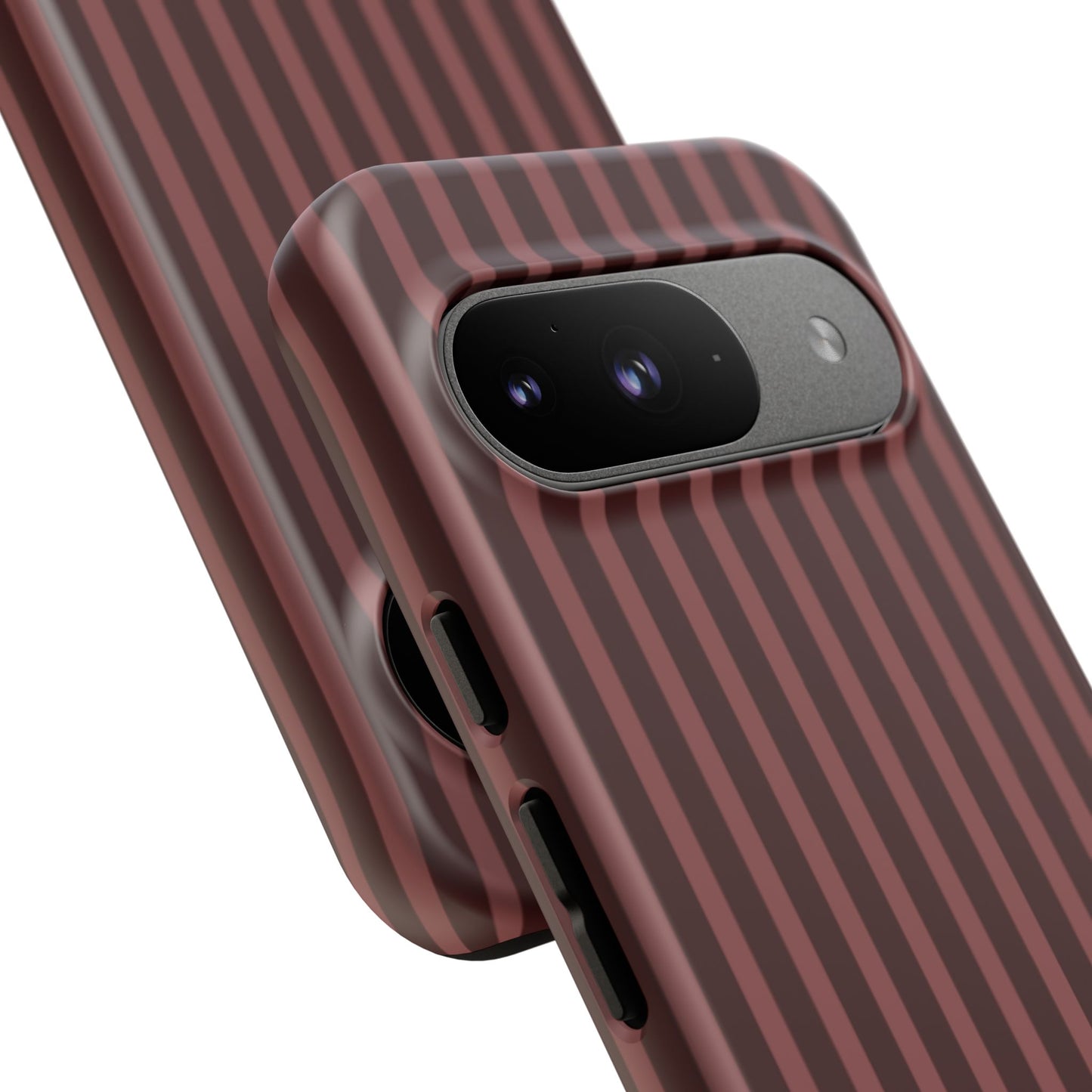 Striped Double Burgundy  — Tough Phone Case