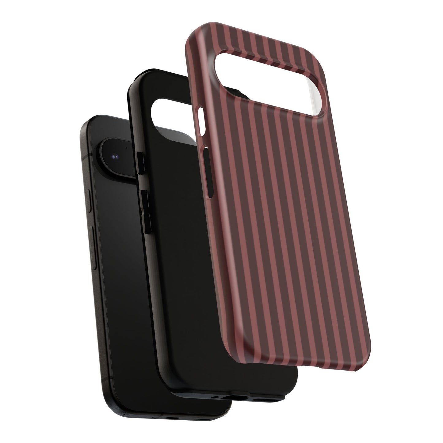 Striped Double Burgundy  — Tough Phone Case