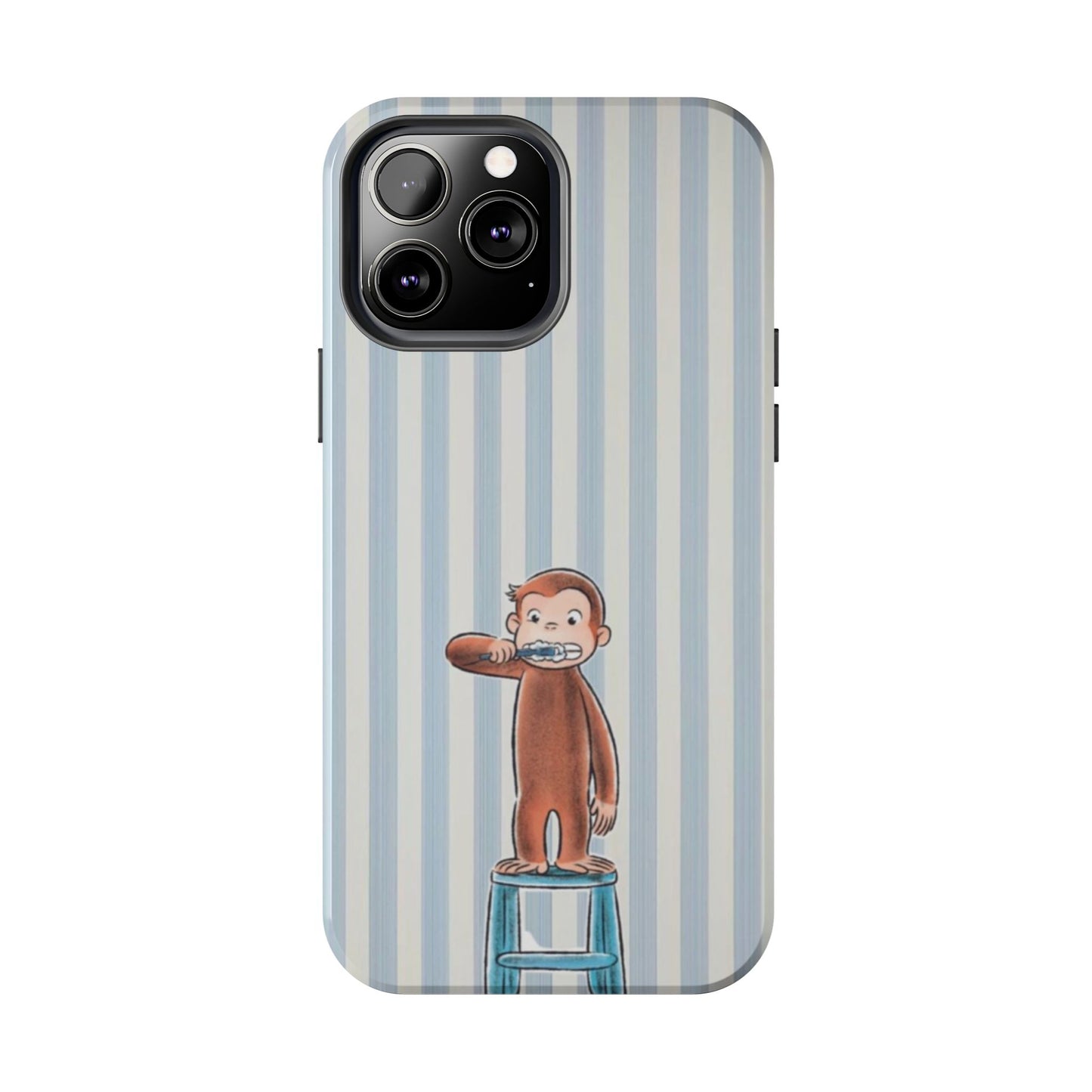 Curious George, Brushing Teeth — Monkey Brushing Tooth Tough Phone Case
