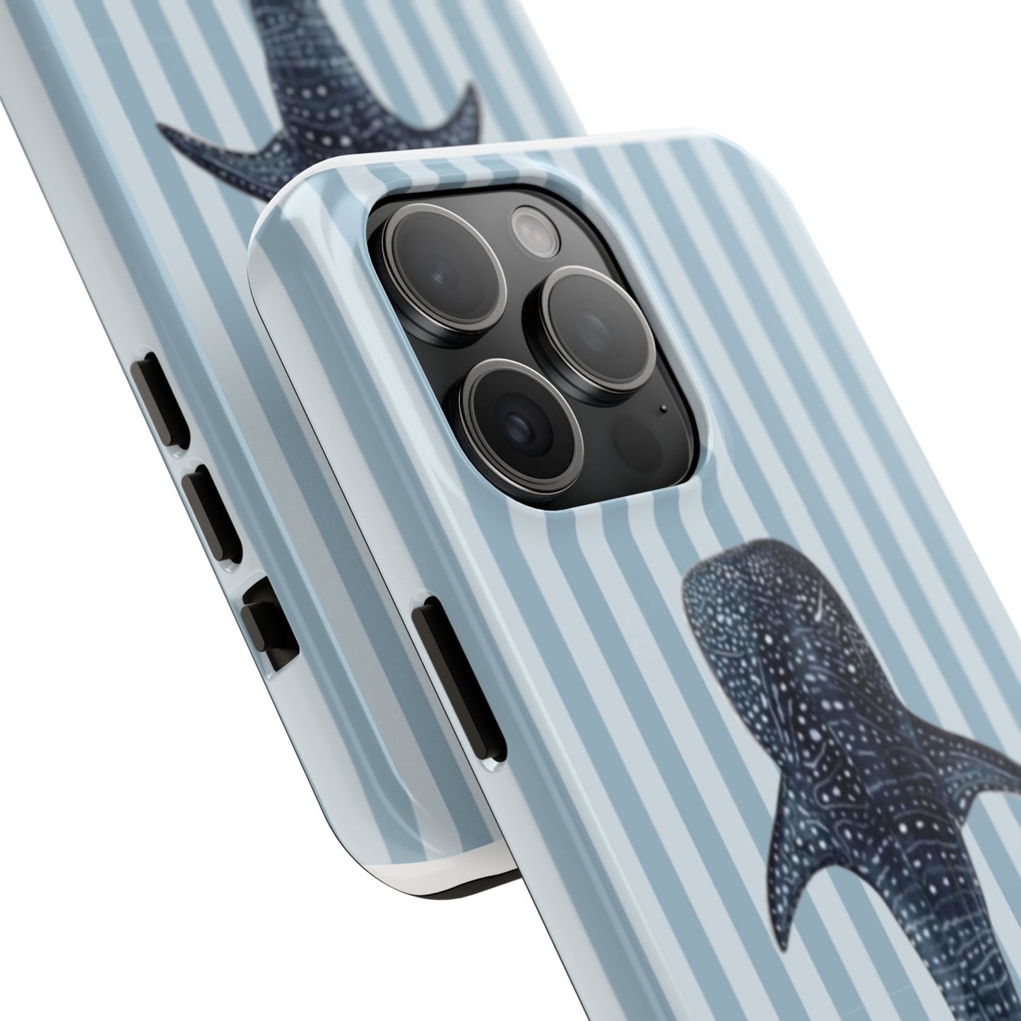 Deep Sea  — Blue Striped Tough Protective Cover