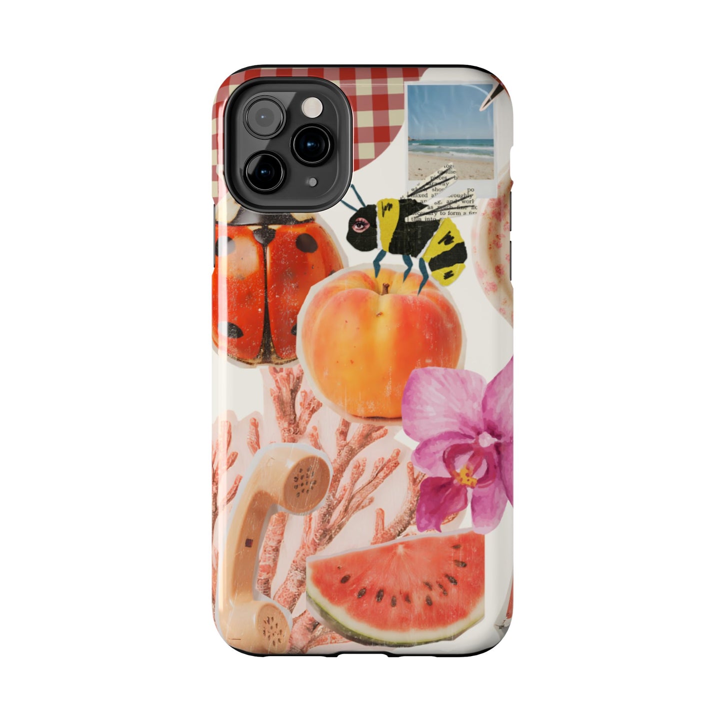 The farmers Market — Floral Fruit Collage Tough Phone Case