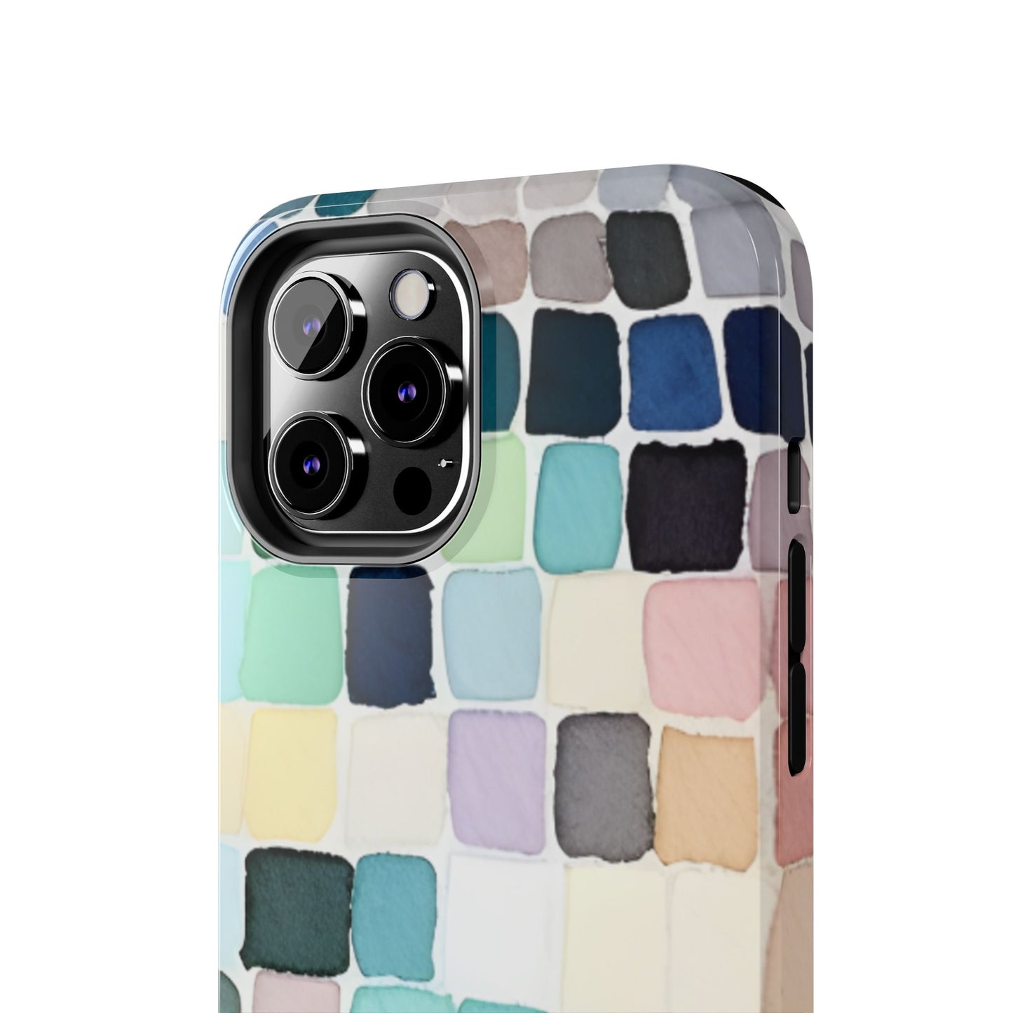 Watercolor —  Abstract Mosaic Tough Phone Case Pastel Tile Protective Cover