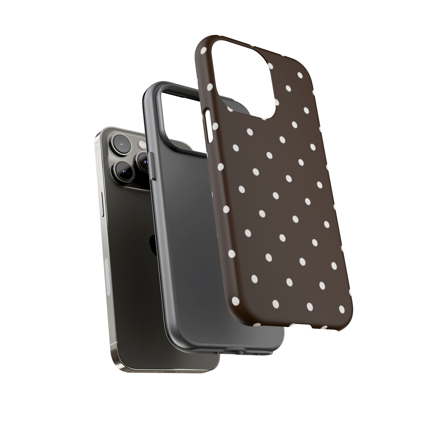 Cacao Polka Dot  — Phone Case Tough Case