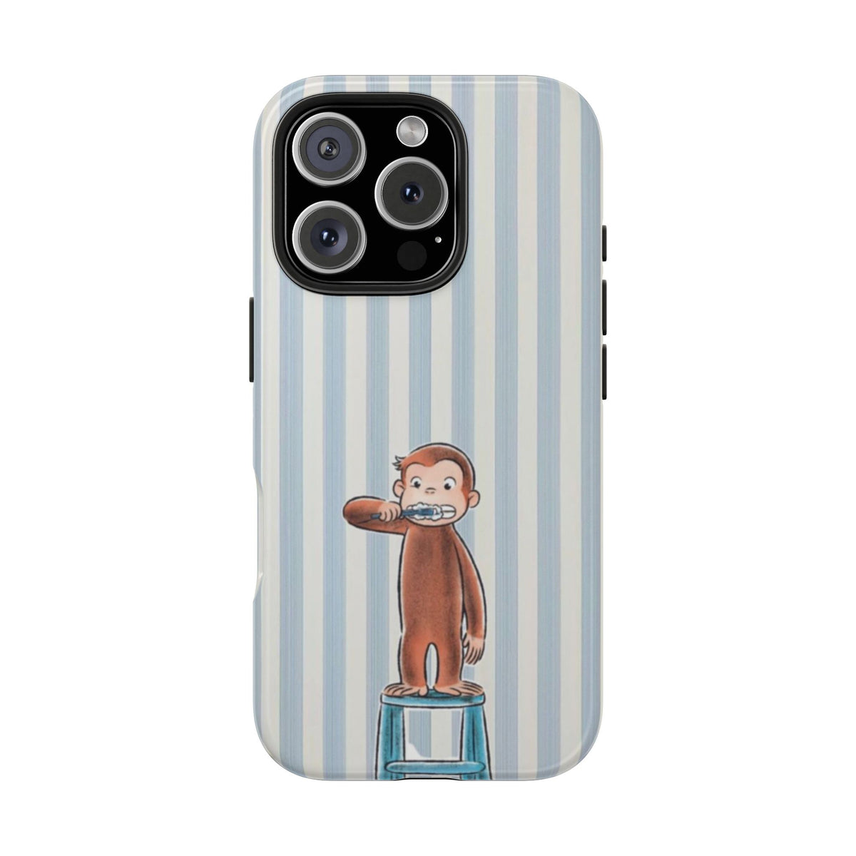 Curious George, Brushing Teeth — Monkey Brushing Tooth Tough Phone Case