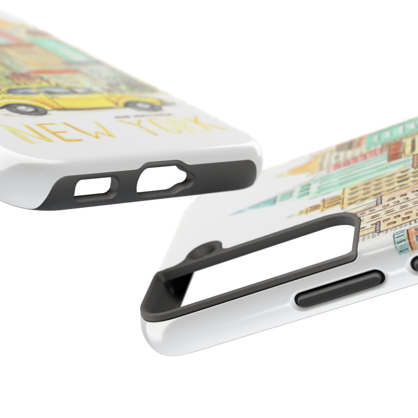 New York – New York Watercolor Skyline Tough Phone Case