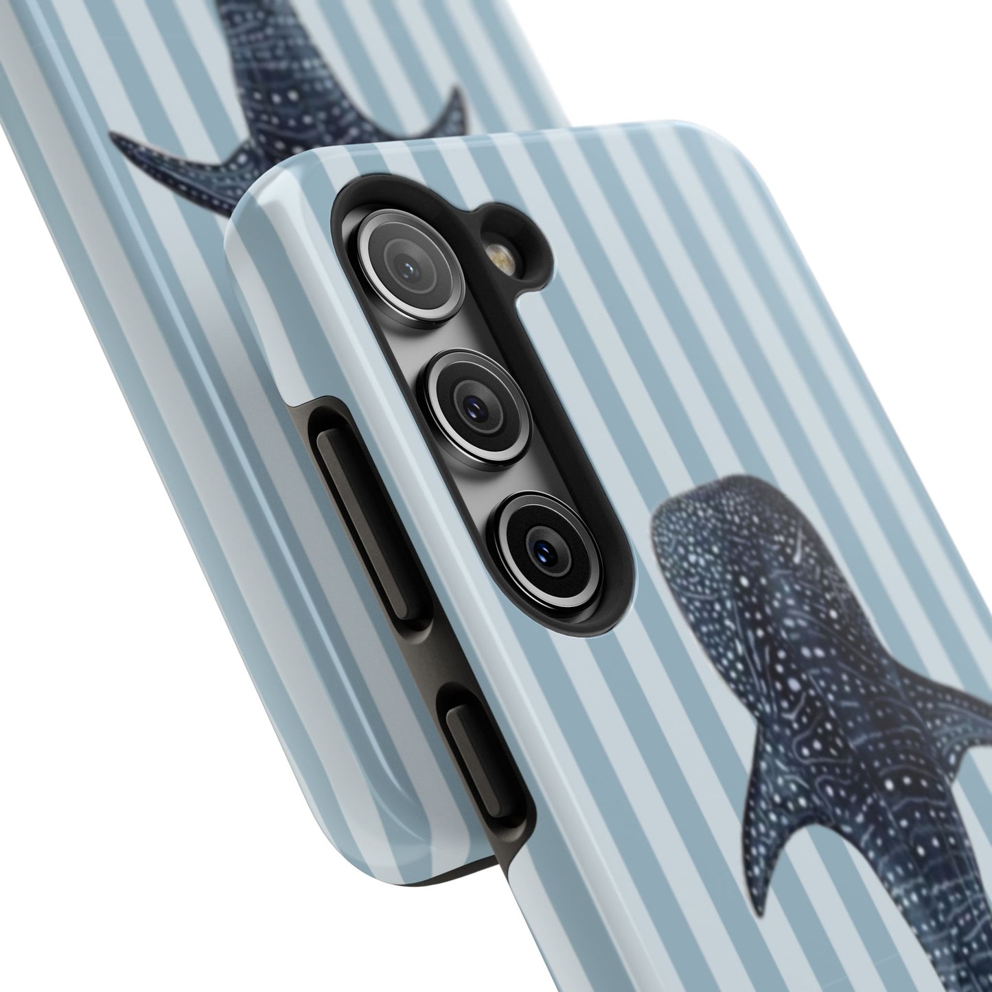 Deep Sea  — Blue Striped Tough Protective Cover