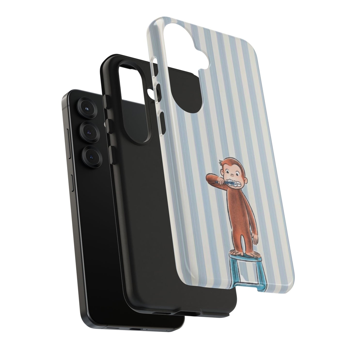 Curious George, Brushing Teeth — Monkey Brushing Tooth Tough Phone Case
