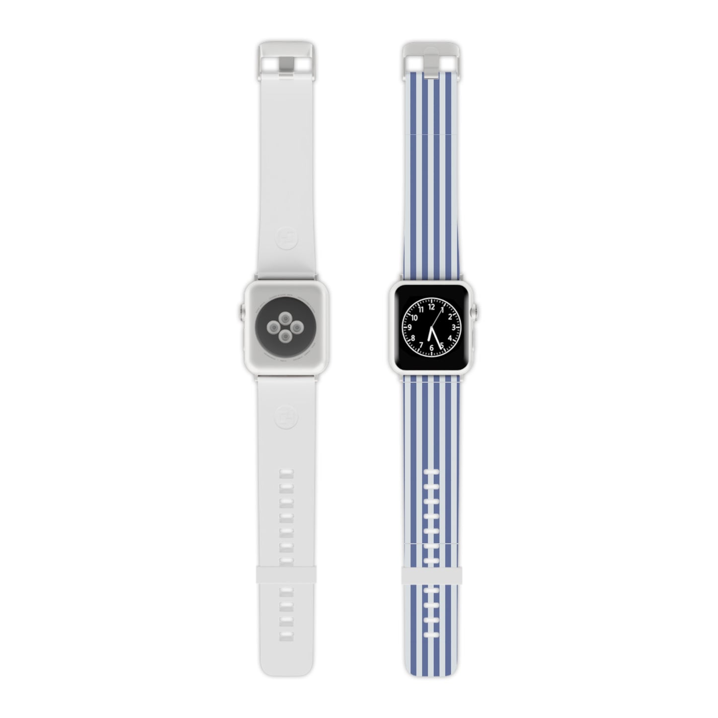 Striped Blue & White Apple Watch Band