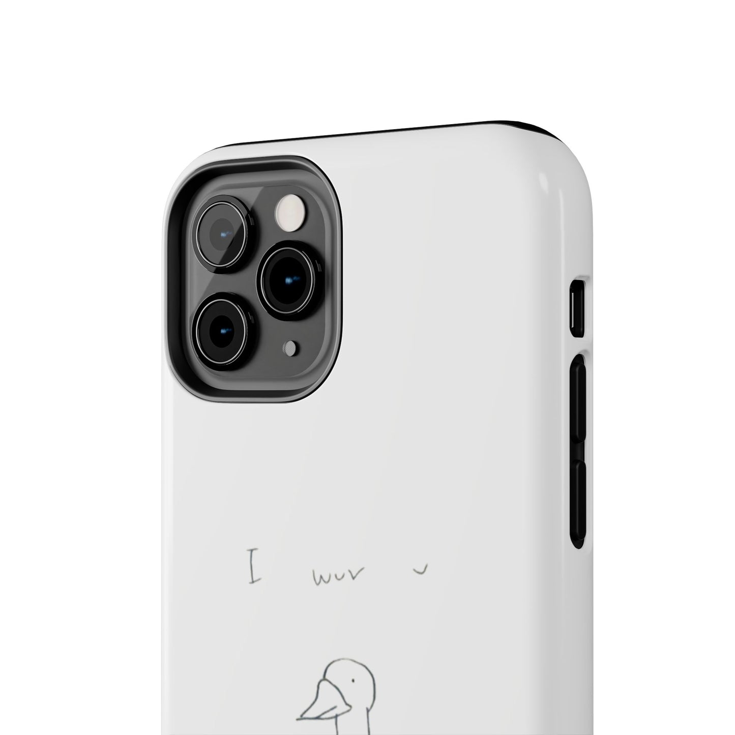 Funny Duck 'I wuv u'— Tough Phone Case