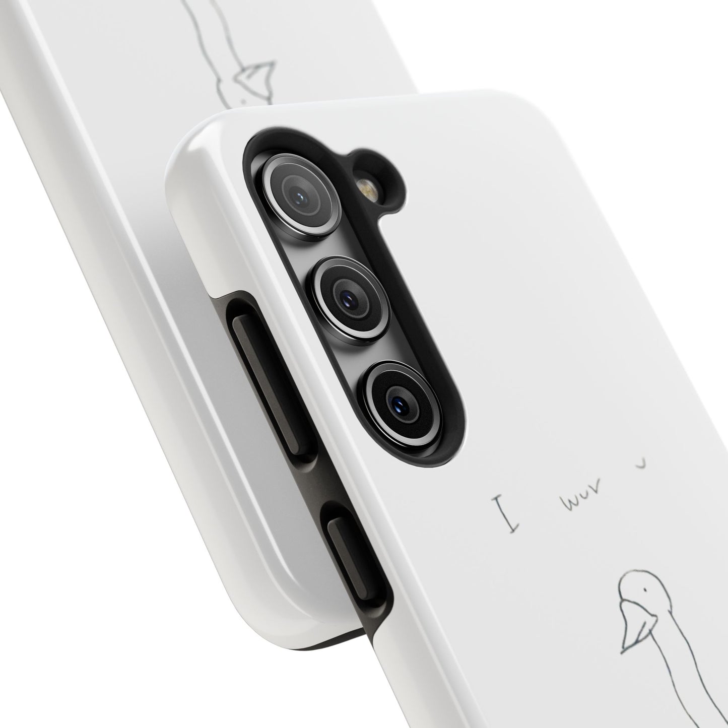 Funny Duck 'I wuv u'— Tough Phone Case