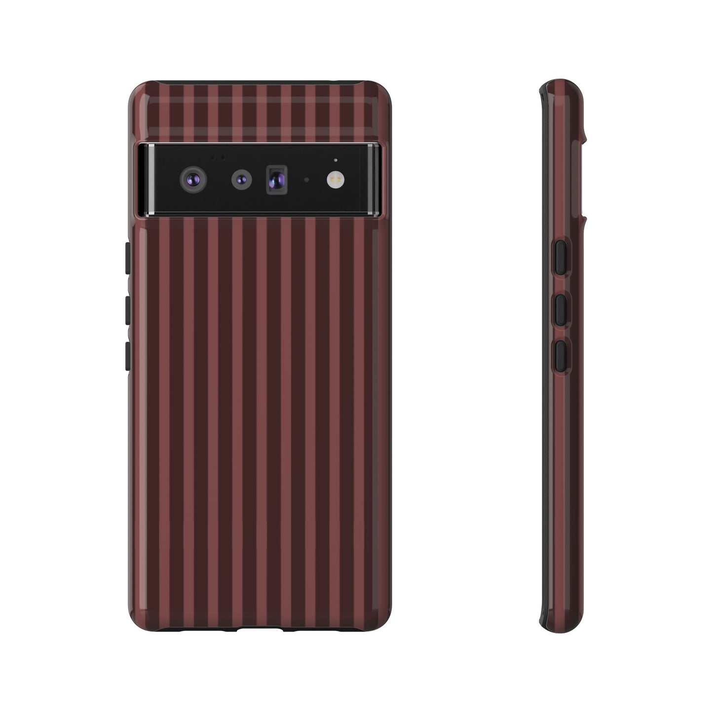 Striped Double Burgundy  — Tough Phone Case