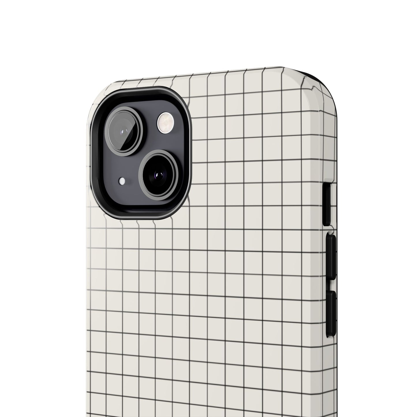 The Architect |Tough Phone Case Minimal Graph Paper Design