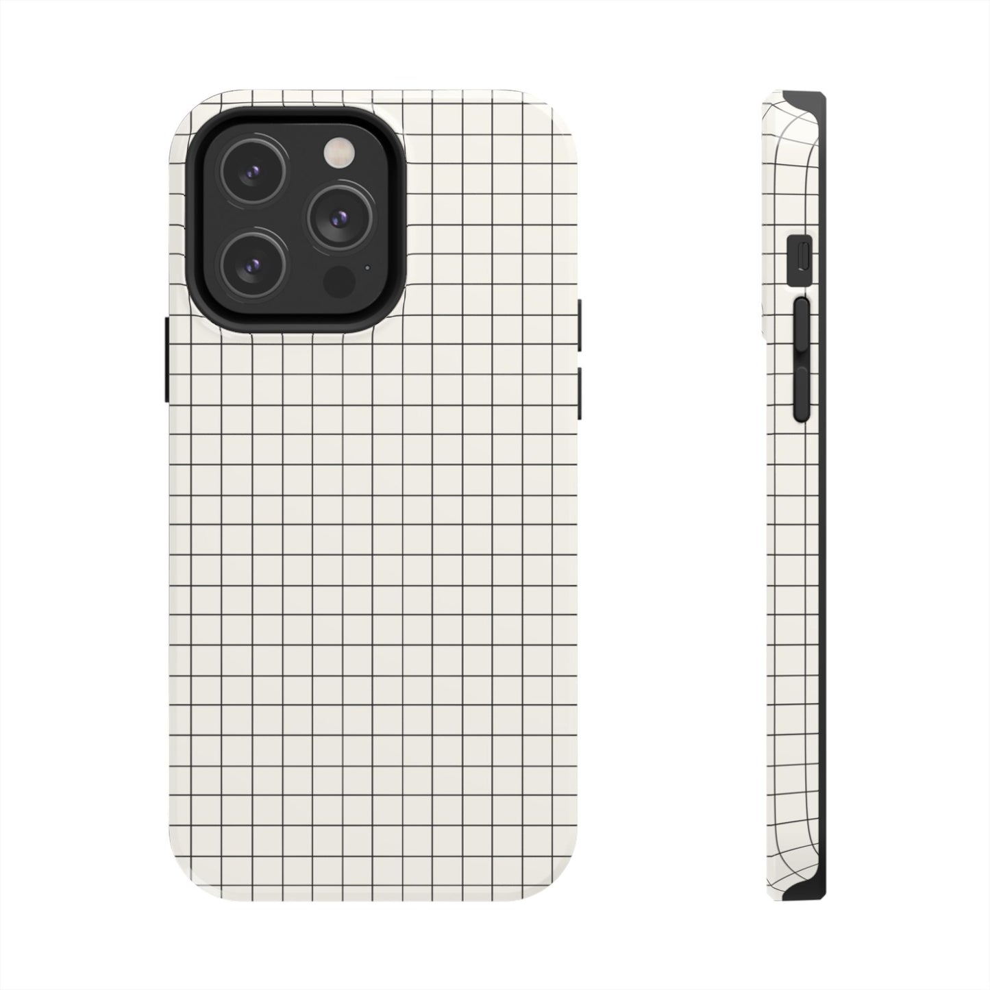 The Architect |Tough Phone Case Minimal Graph Paper Design