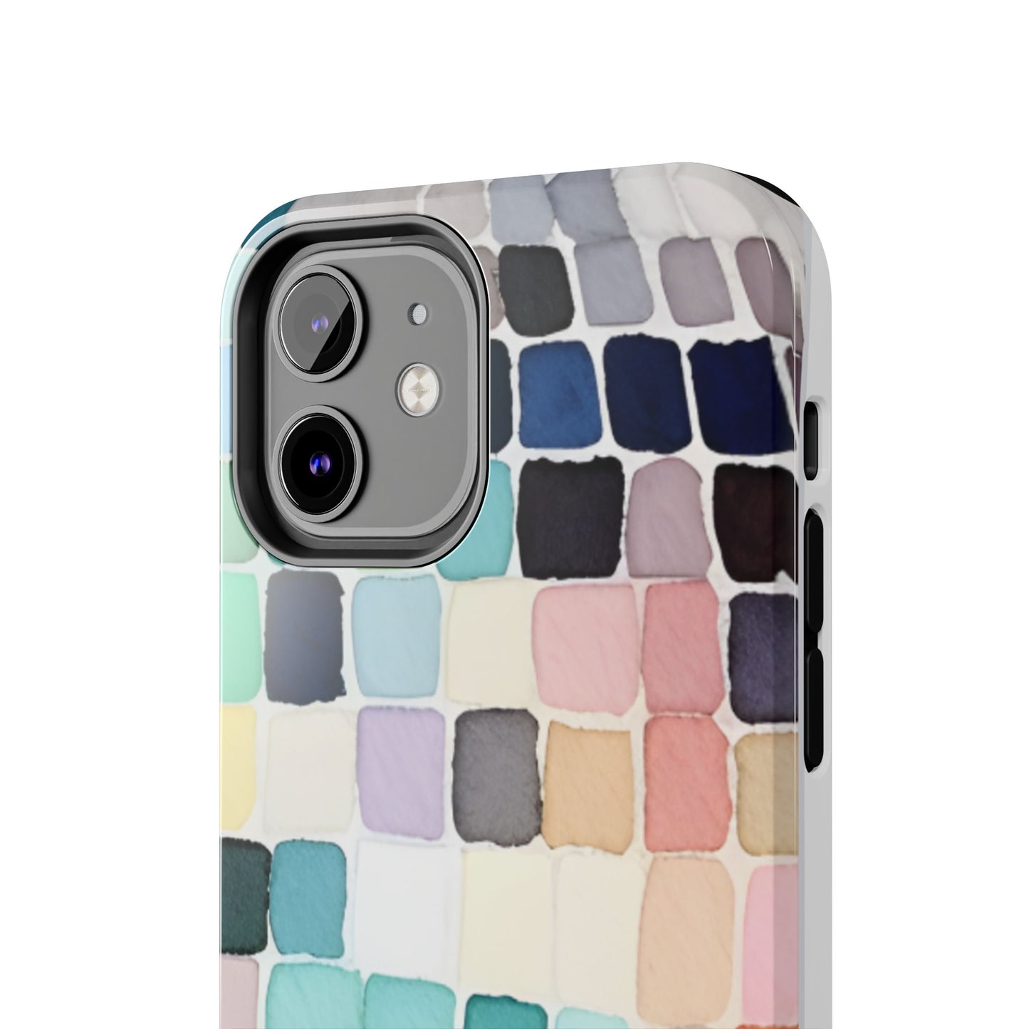 Watercolor —  Abstract Mosaic Tough Phone Case Pastel Tile Protective Cover