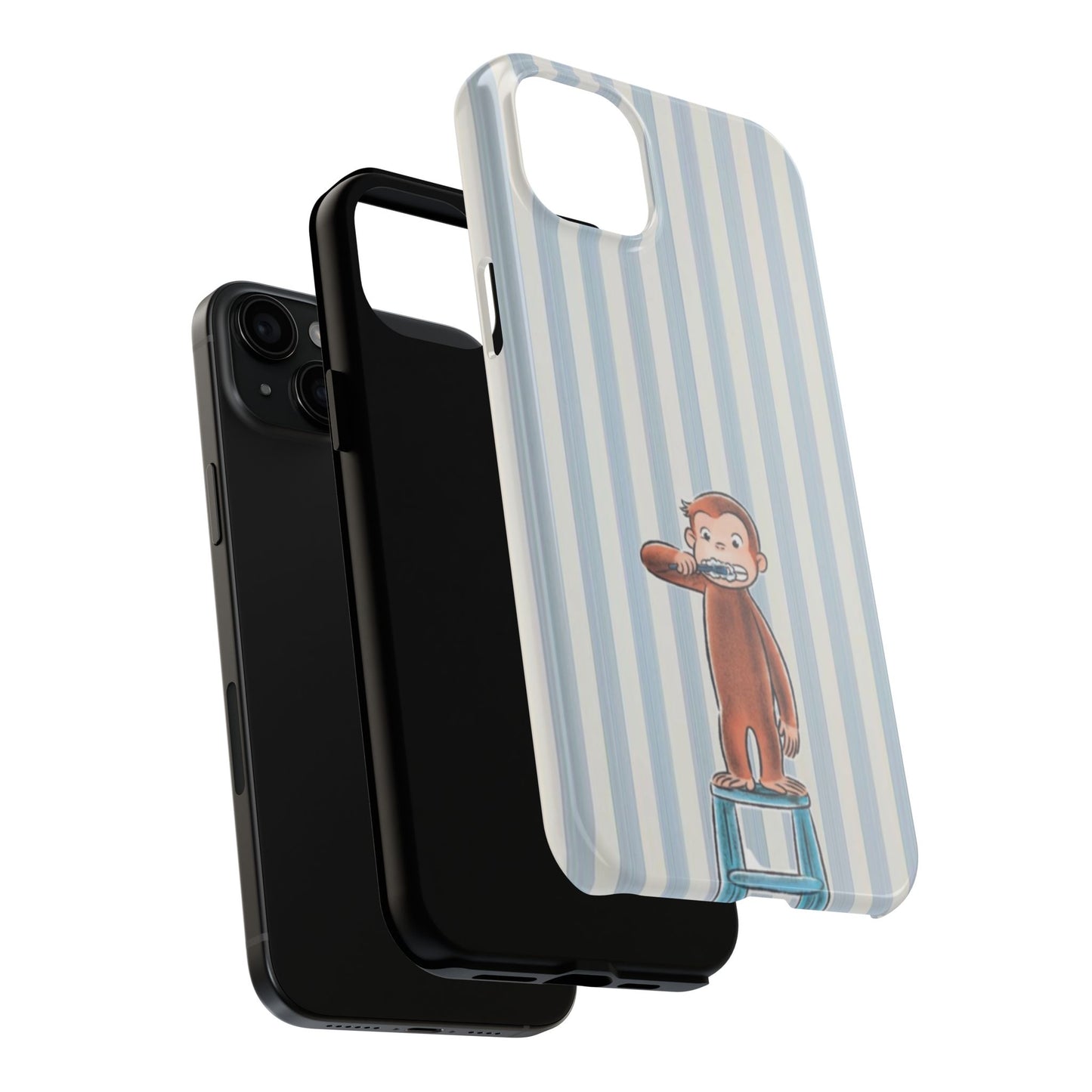 Curious George, Brushing Teeth — Monkey Brushing Tooth Tough Phone Case