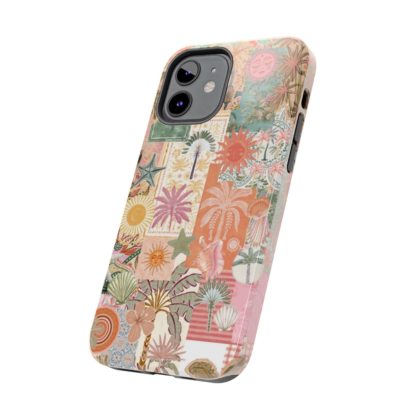 Girls Just Wanna Have Fun! — Tough Phone Case  Retro Tropical Collage iPhone Case