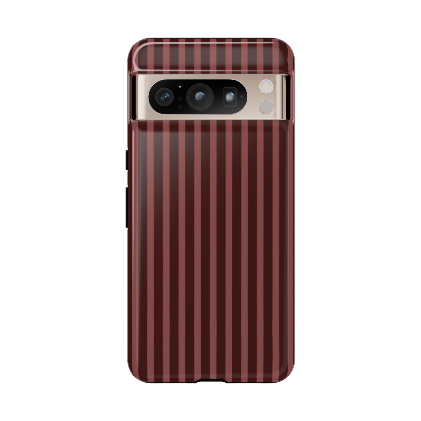 Striped Double Burgundy  — Tough Phone Case