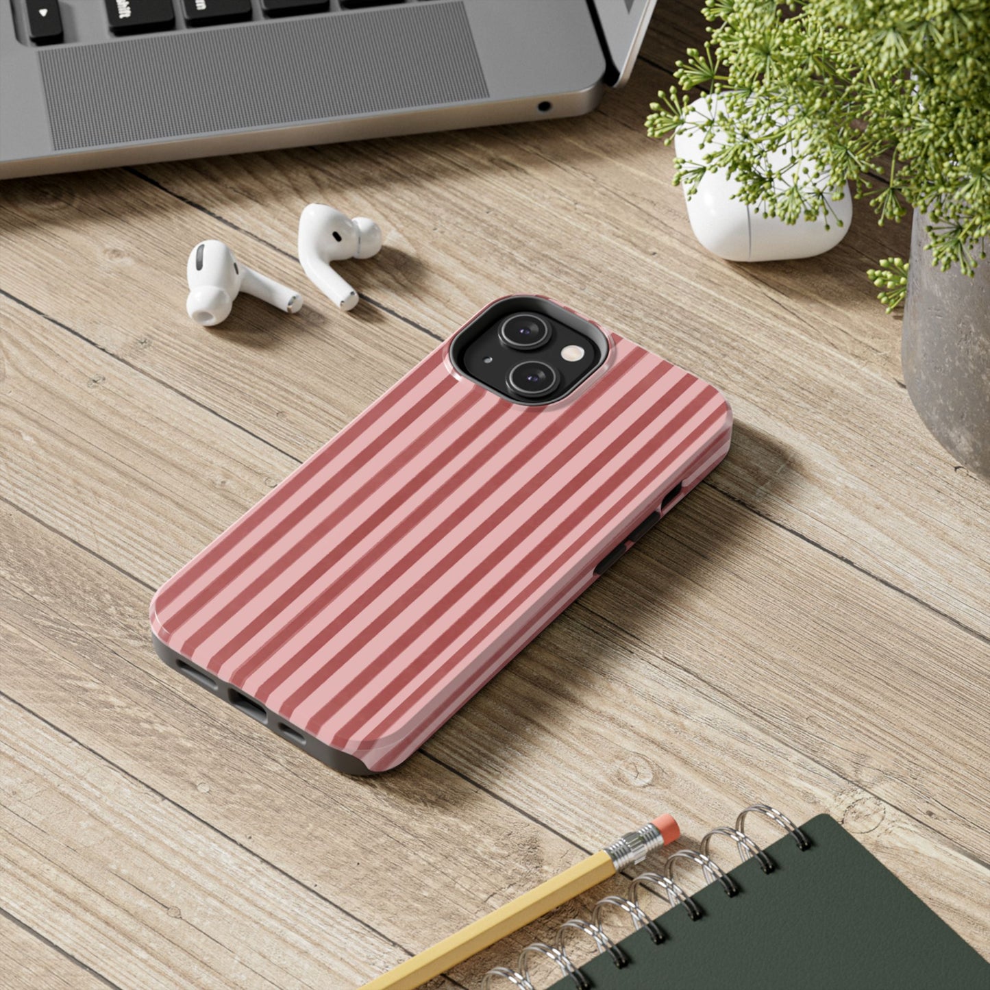 Rose Petals | Vertical Stripes Phone Case Tough Phone Case