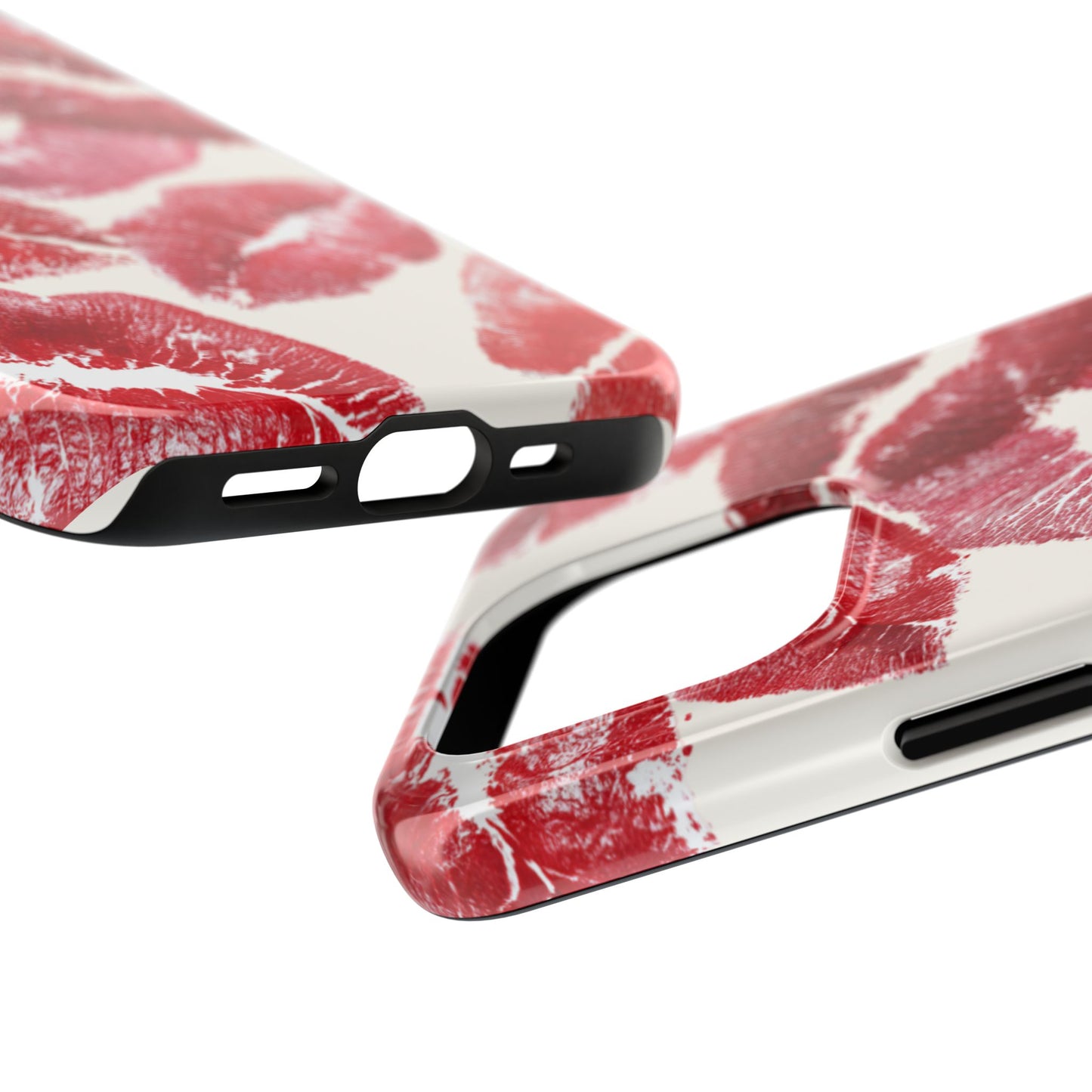 Red Lipstick Kiss Pattern Phone Case | Tough Phone Case