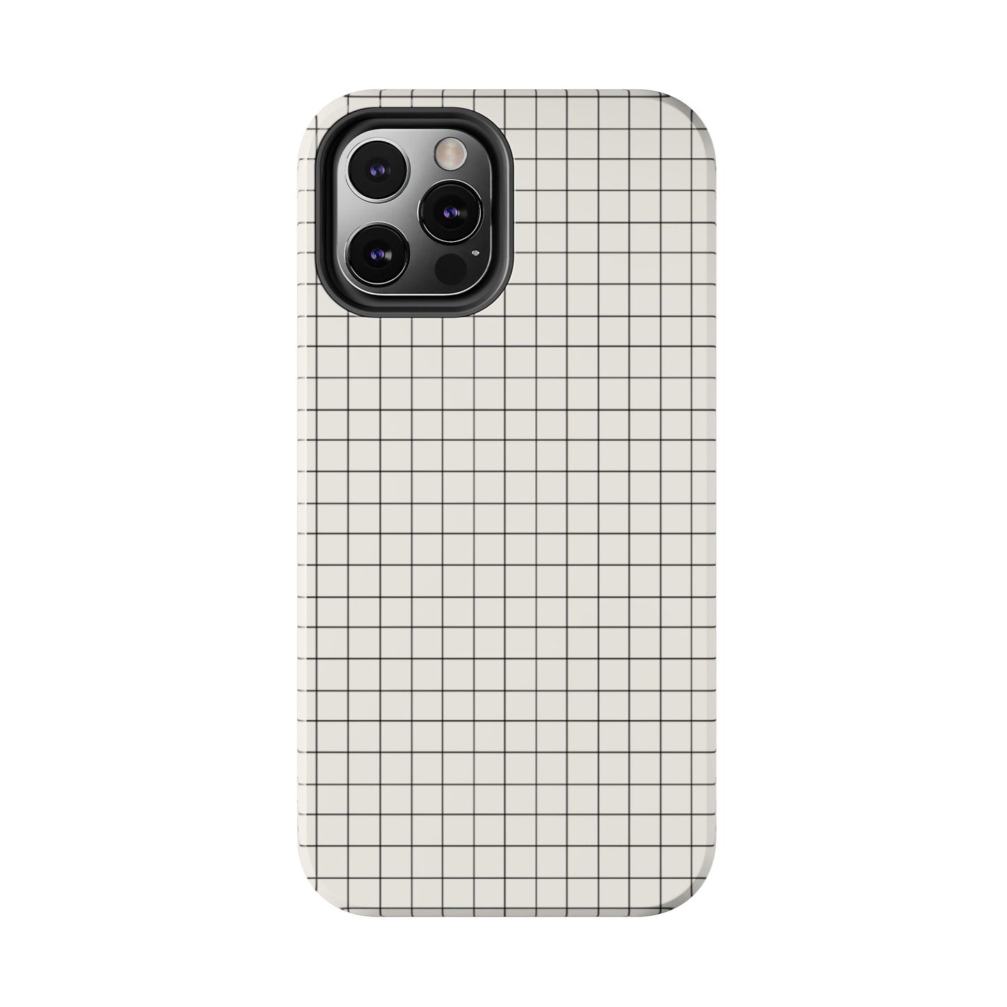 The Architect |Tough Phone Case Minimal Graph Paper Design