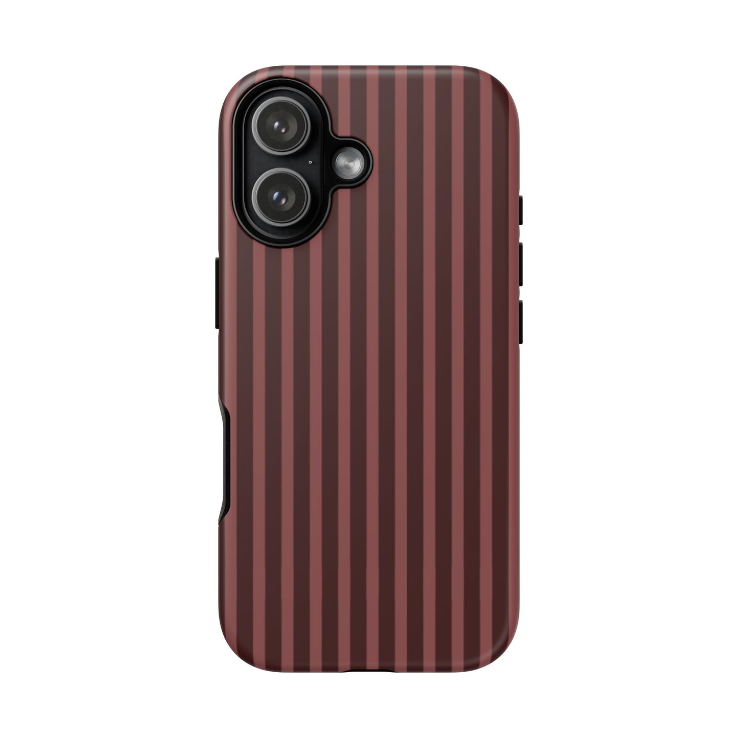 Striped Double Burgundy  — Tough Phone Case