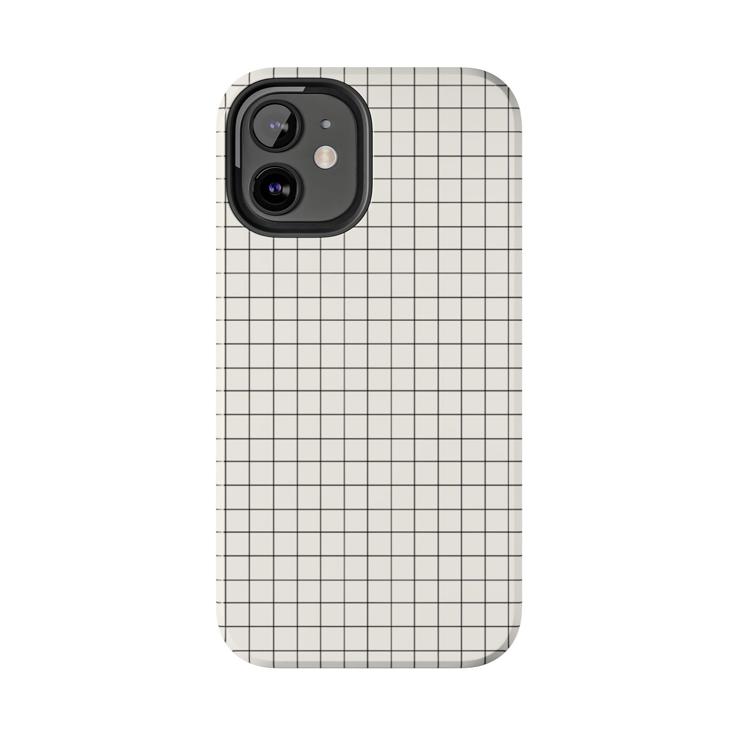 The Architect |Tough Phone Case Minimal Graph Paper Design