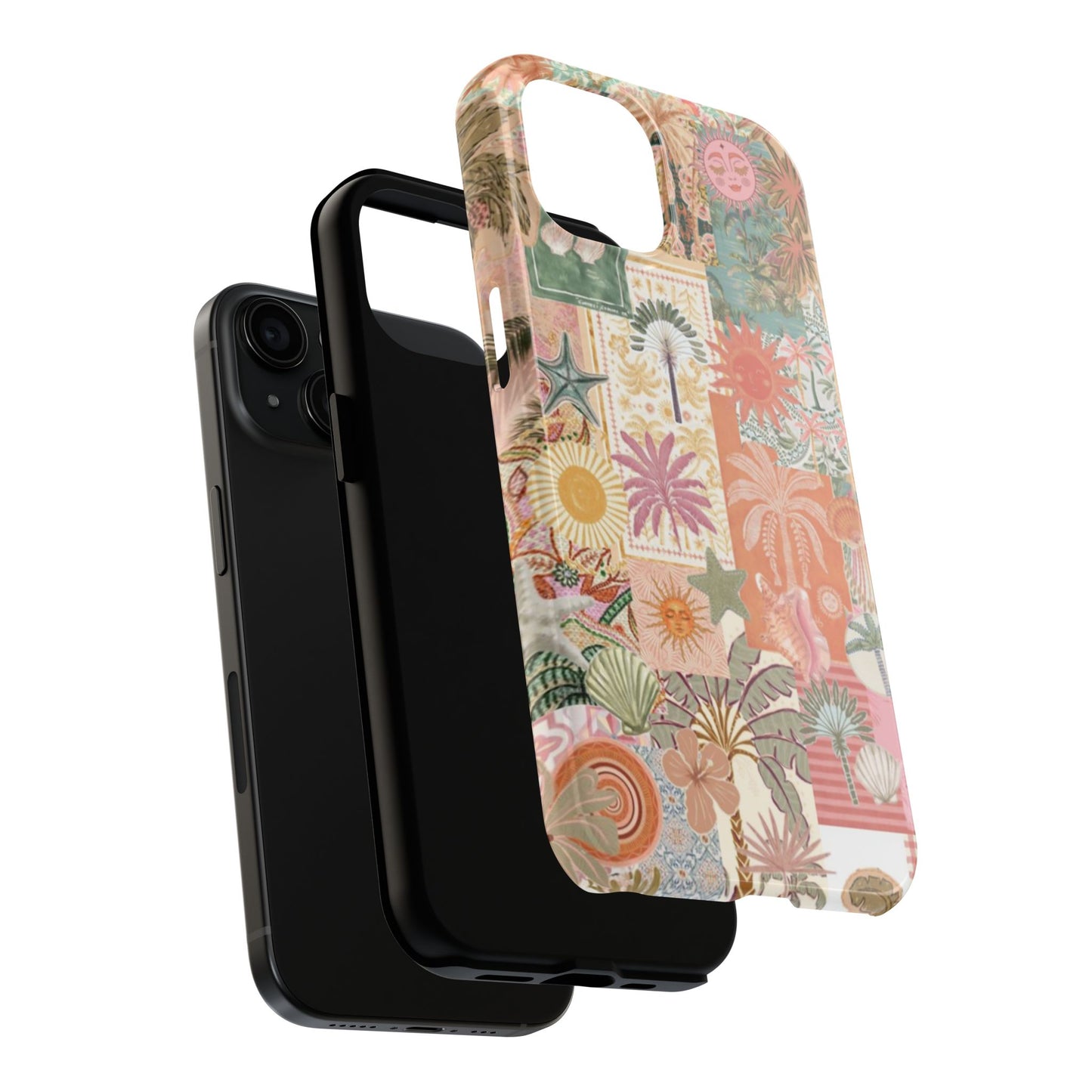 Girls Just Wanna Have Fun! — Tough Phone Case  Retro Tropical Collage iPhone Case